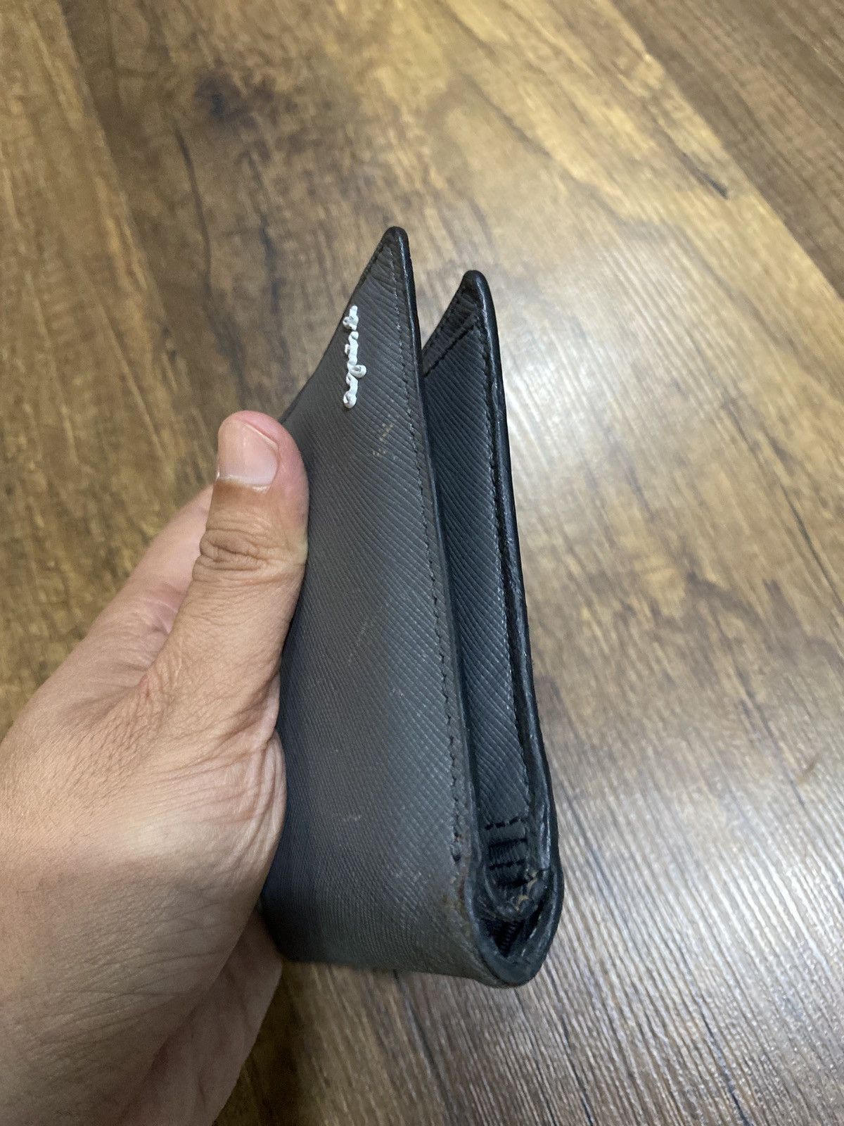 agnes b. Authentic Agnes.B Men Bifold Leather Wallet Size ONE SIZE - 12 Thumbnail