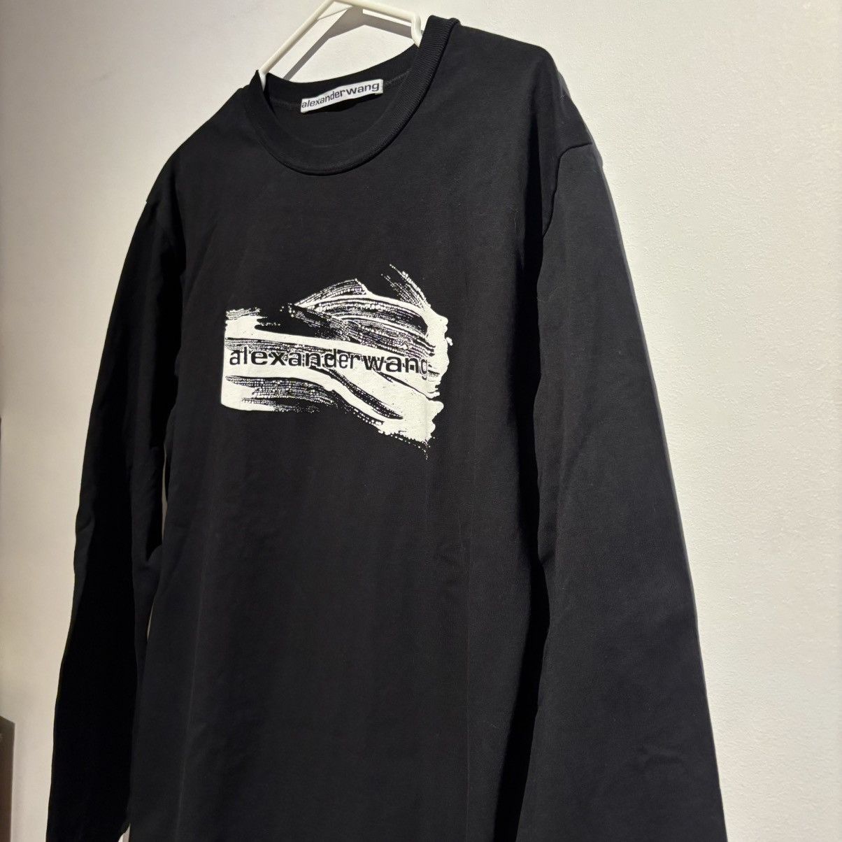 Alexander Wang Black Soap Suds Long Sleeve T-Shirt 2022 Size US S / EU 44-46 / 1 - 7 Thumbnail