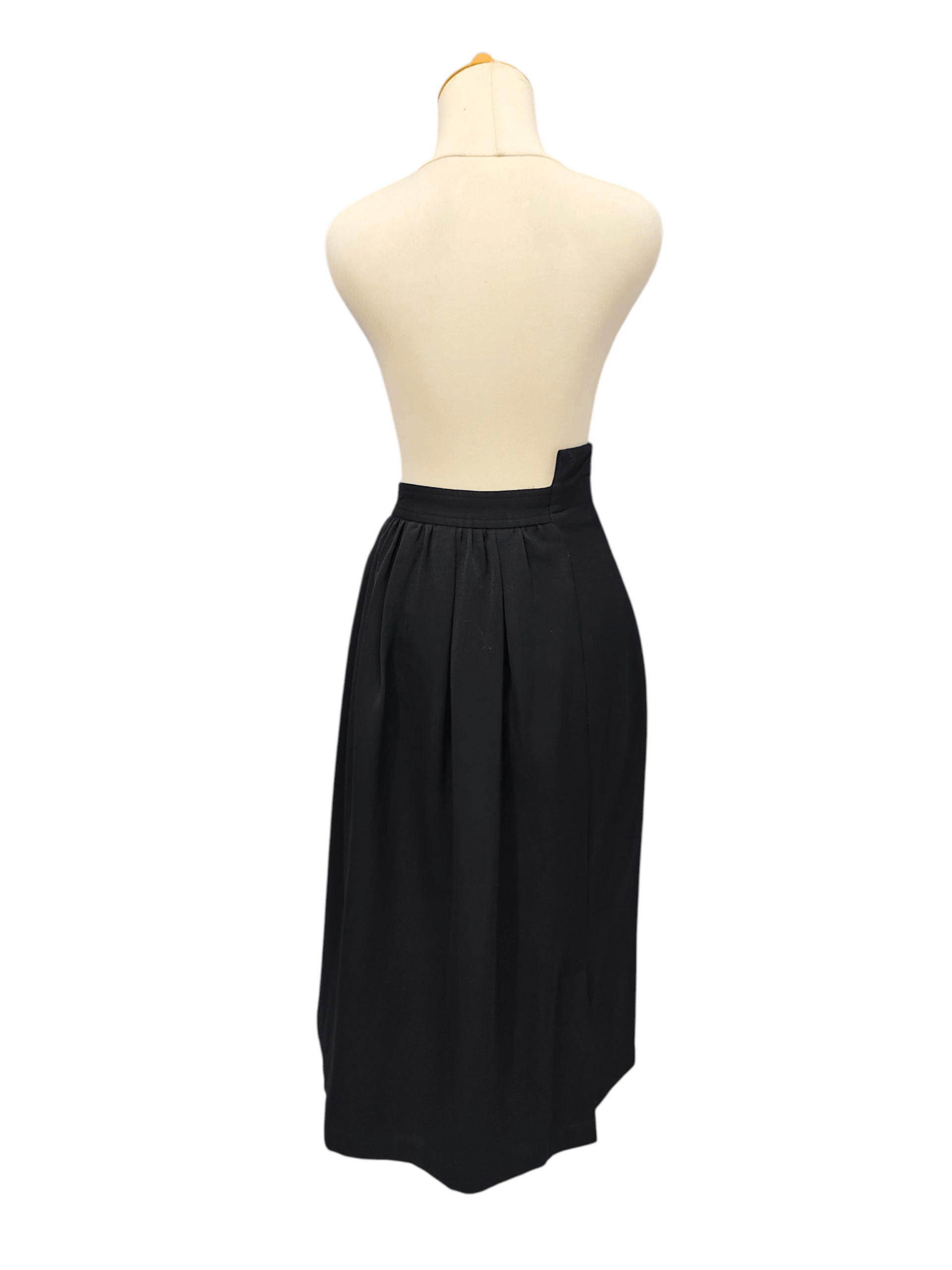 Comme des Garcons AD1988 CDG📕 Archive High Waist Asymmetrical Wrap Skirt Size 28" / US 6 / IT 42 - 5 Thumbnail