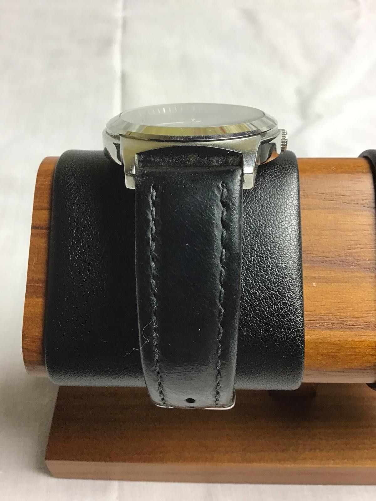 Timex Timex Men's Black Leather Strap Wristwatch with Date Display Size ONE SIZE - 3 Thumbnail