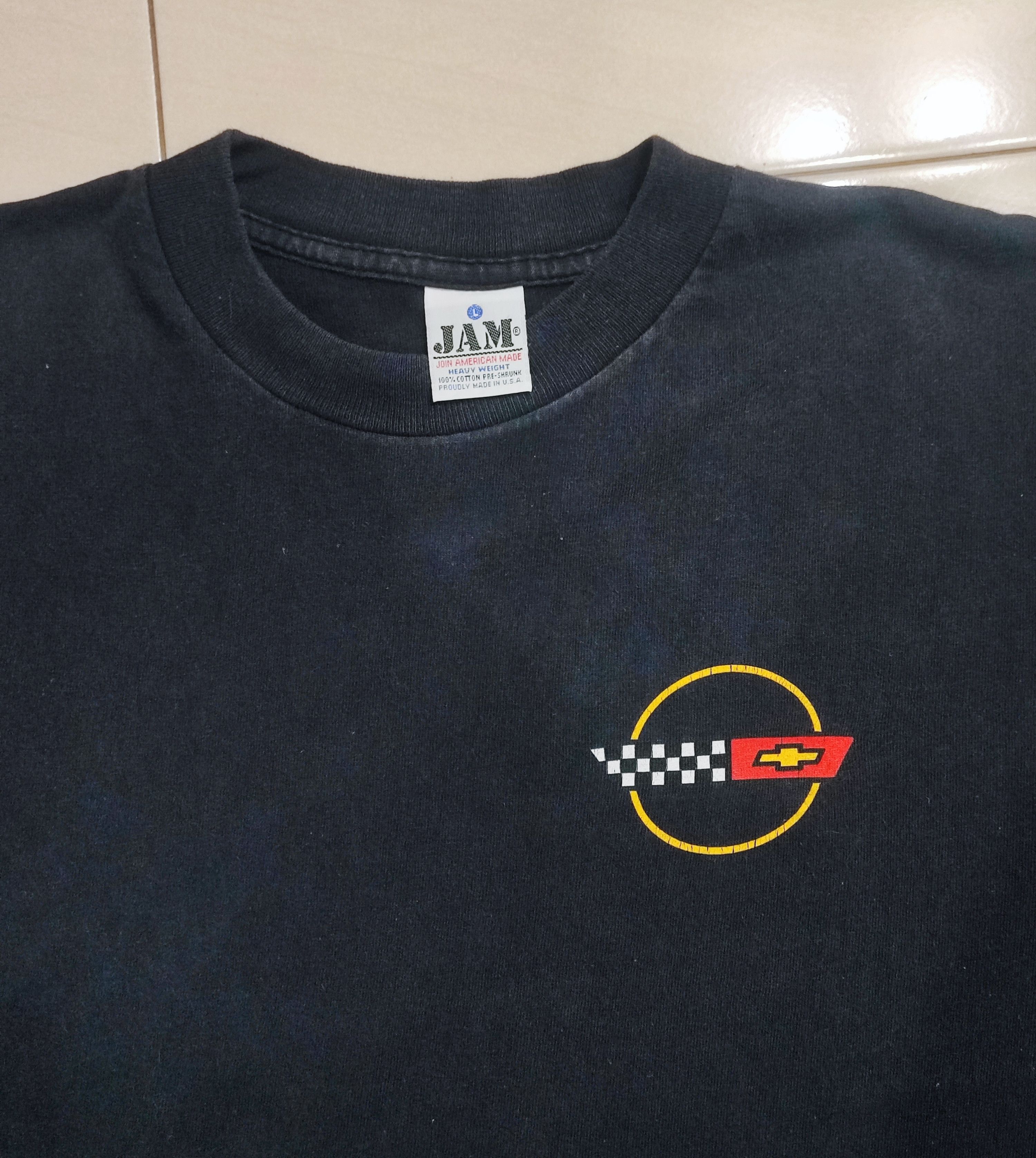 Vintage Vintage 90's Chevrolet Corvette Back hit Logo T-Shirt Size US L / EU 52-54 / 3 - 3 Thumbnail