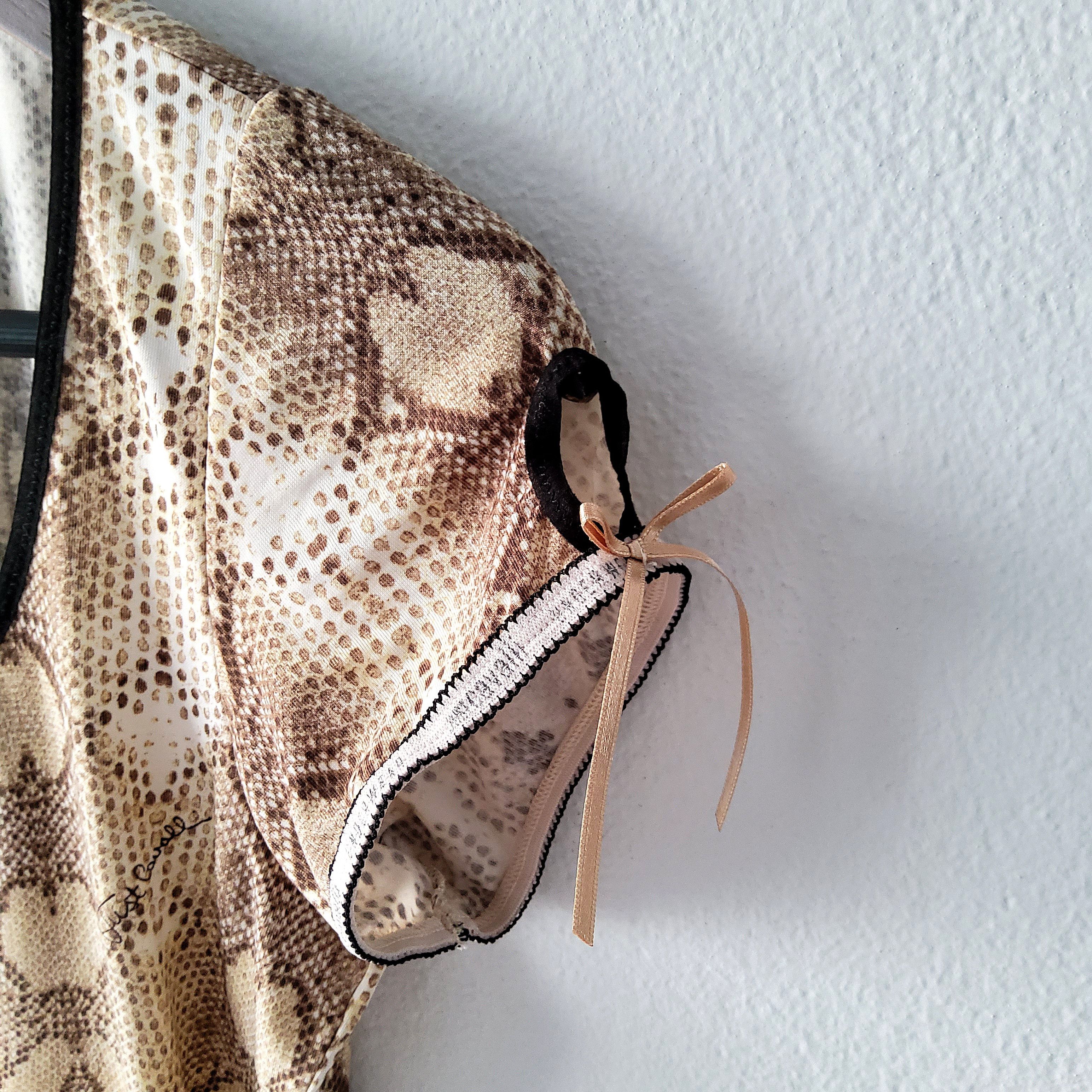 Roberto Cavalli Roberto Cavalli vintage y2k coquette snakeprint lingerie top Size M / US 6-8 / IT 42-44 - 4 Thumbnail
