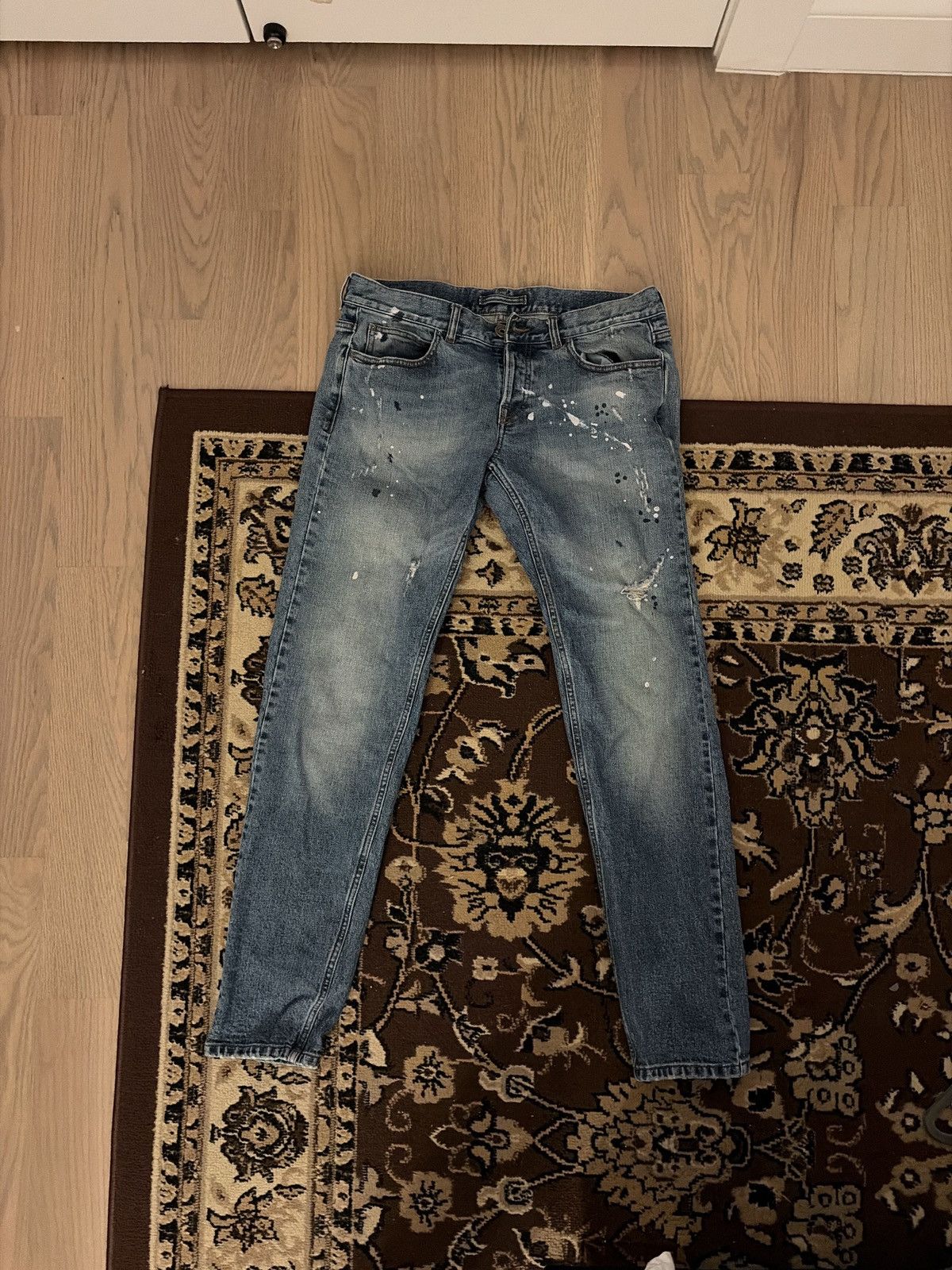Eleventy 5 Tasche Paint Splatter Denim Size US 34 / EU 50 - 1 Thumbnail