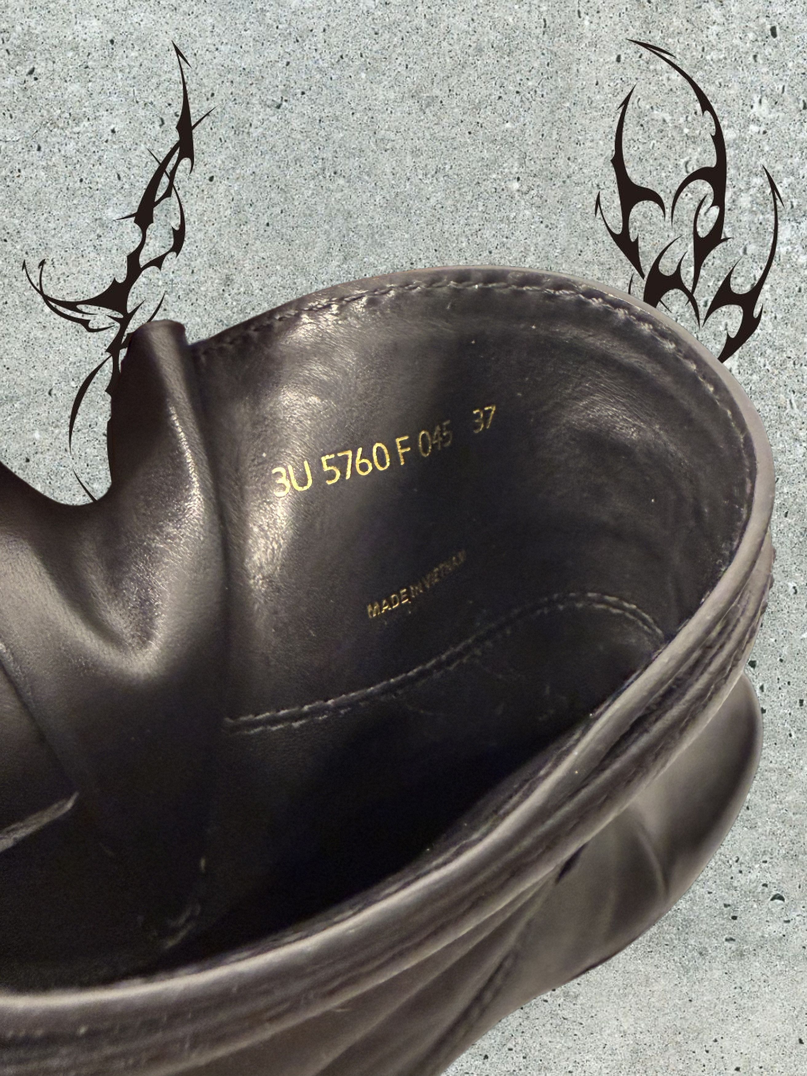 Prada Prada buckle red tab heeled leather boots Size US 7 / IT 37 - 6 Thumbnail