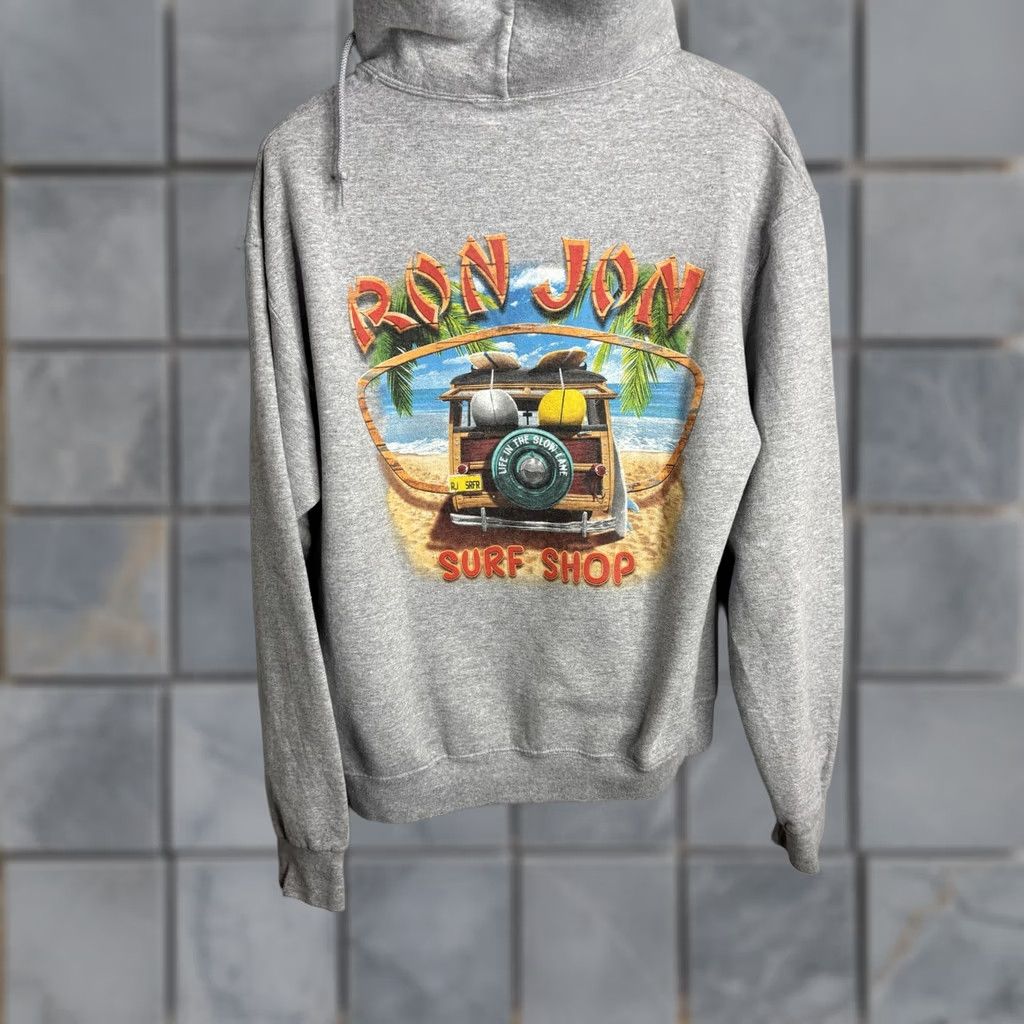 Ron Jon Surf Shop Ron Jon Surf Shop Hoodie Mens M Gray Pullover Surf Graphic Sweatshirt Size US M / EU 48-50 / 2 - 1 Thumbnail