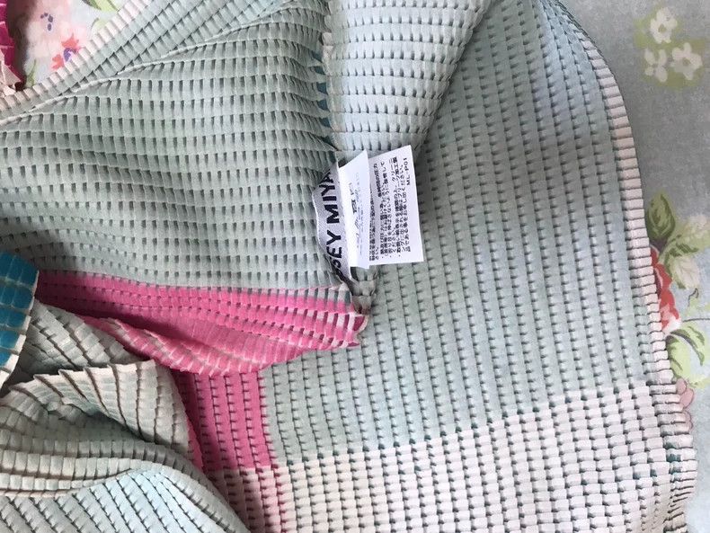 Issey Miyake Issey Miyake Pink and green color-blocked short-sleeved sh Size M / US 6-8 / IT 42-44 - 6 Thumbnail