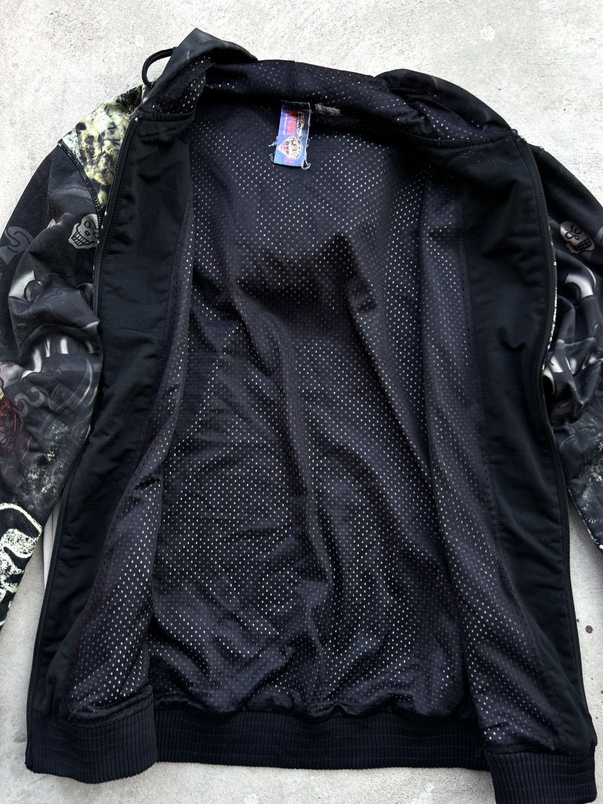 Ed Hardy CRAZY VINTAGE ED HARDY LOS ANGELES ZIPPER HOODIE Size US L / EU 52-54 / 3 - 5 Thumbnail