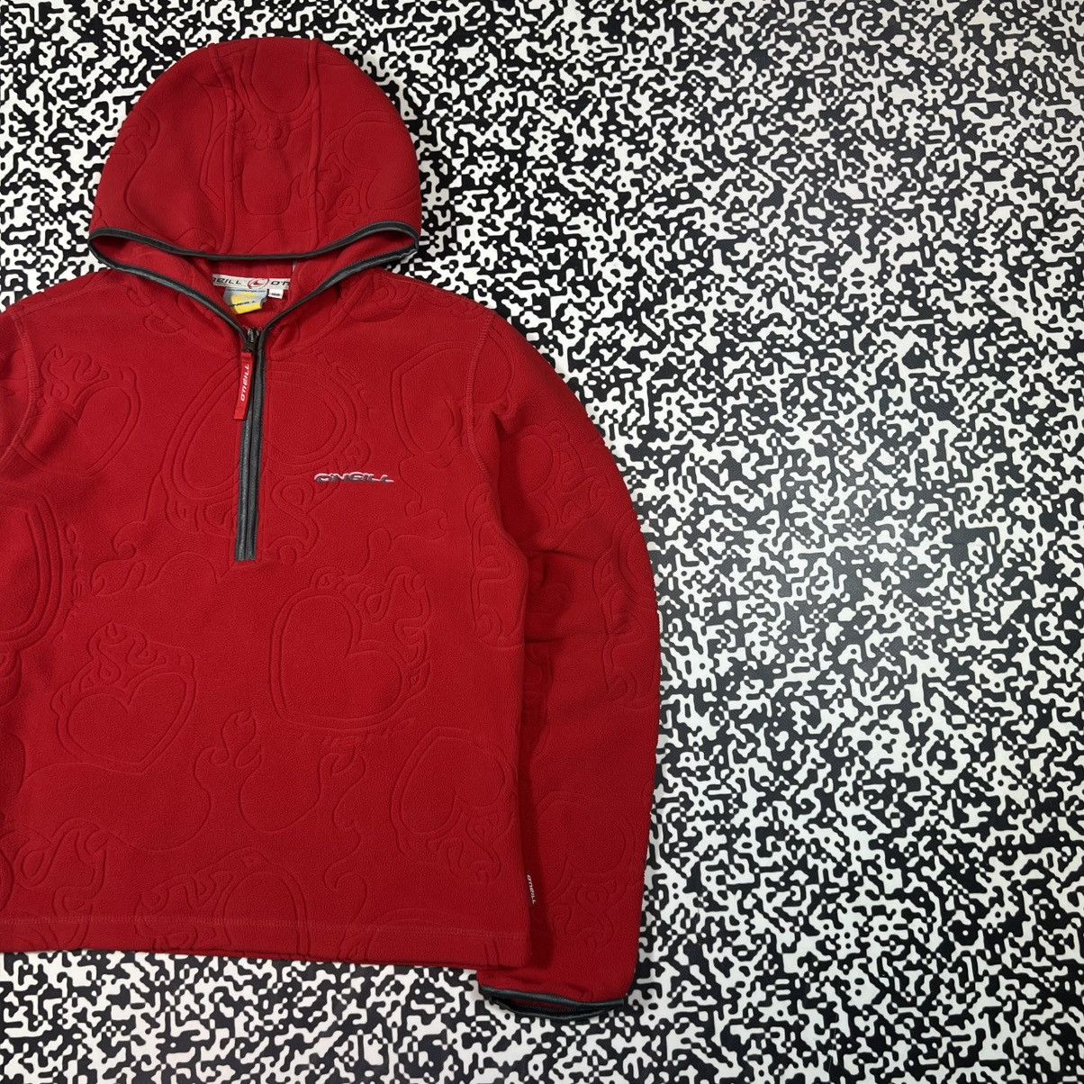 O'Neill Vintage Y2K Oneill Surf Style Fleece Monogram Retro Hoodie Size M / US 6-8 / IT 42-44 - 5 Thumbnail
