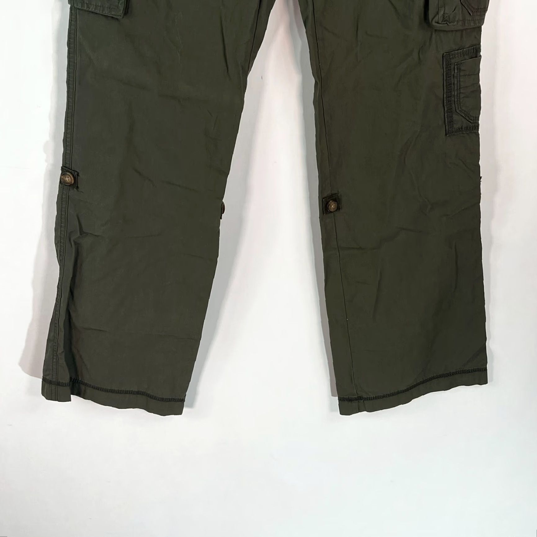 Old Navy VINTAGE? No. Old Navy Cargo Pants Womens Hiking Regular Tall Green Size 2 Long Canvas 32x32 Size 26" / US 2 / IT 38 - 4 Thumbnail