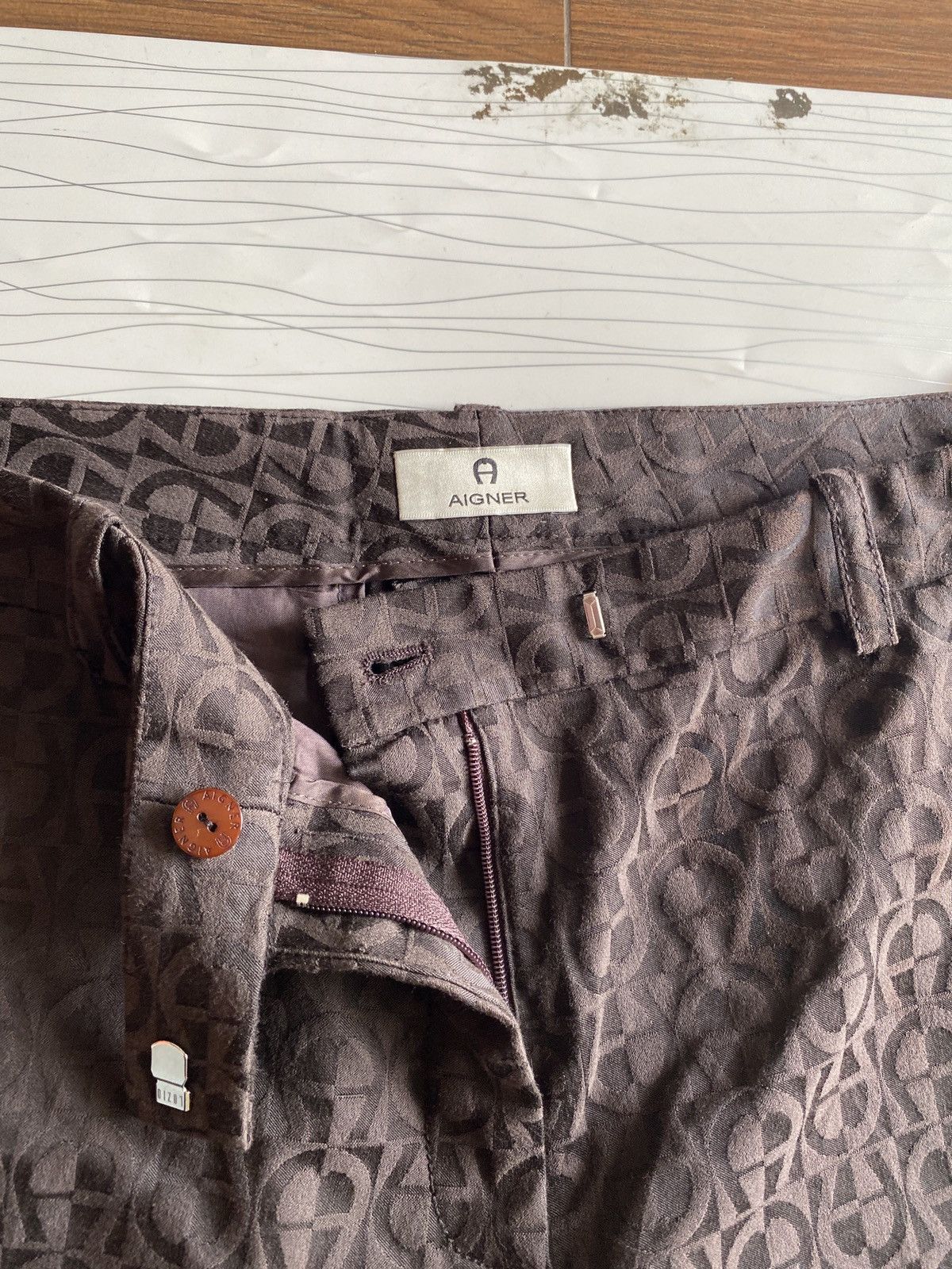 Aigner Aigner Monogram Hight Waist Pants Size US 29 - 7 Thumbnail