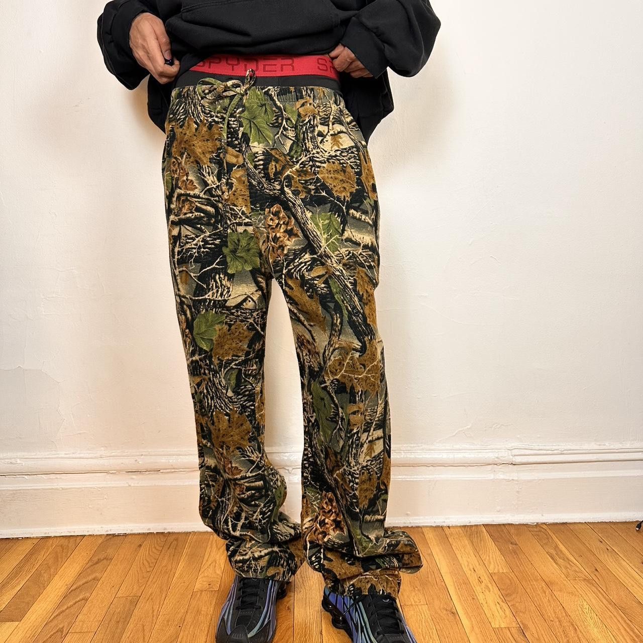 Cabelas Vintage Cabelas Brown/Black RealTree Flannel Pants - XLT Size US 34 / EU 50 - 1 Thumbnail