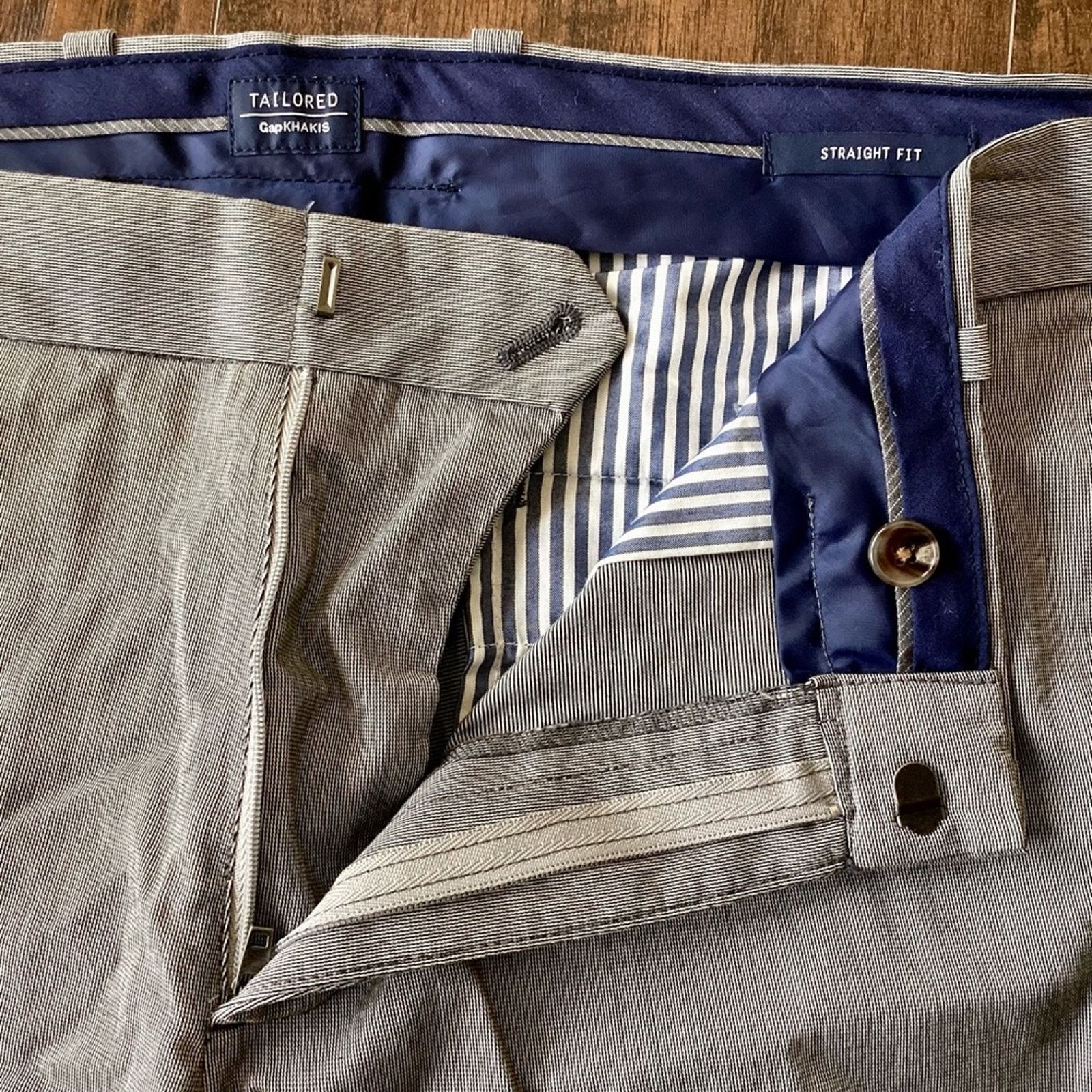 Gap GAP Tailored Khakis Pants - Straight Fit Size US 38 / EU 54 - 2 Thumbnail