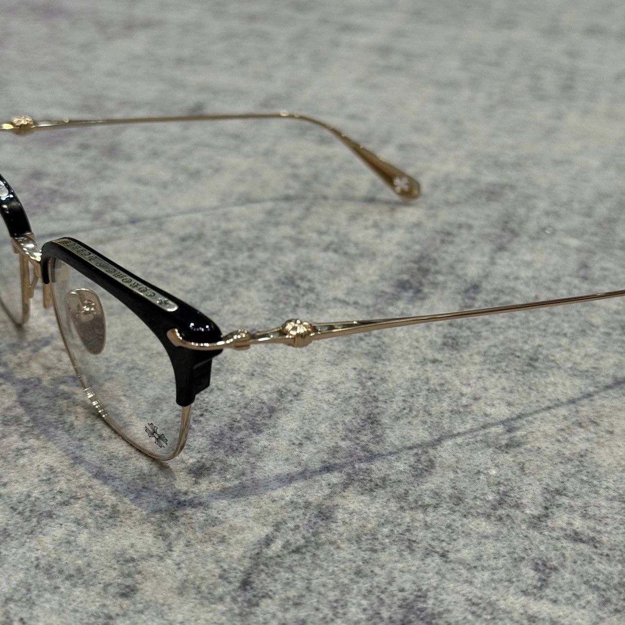 Chrome Hearts CHROME HEARTS SLUNTRADICTION (54) BLACK/GOLD PLATED Size ONE SIZE - 5 Thumbnail