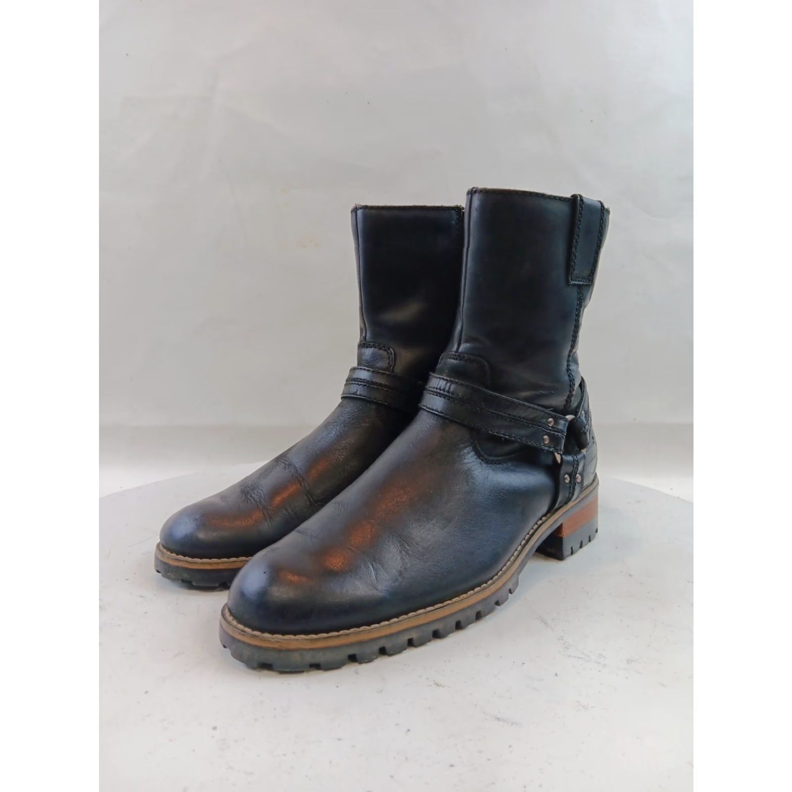 Harley Davidson Harley Davidson Boots Womens 8.5 Black Leather Harness Motorcycle Riding Size US 9 / IT 39 - 3 Thumbnail