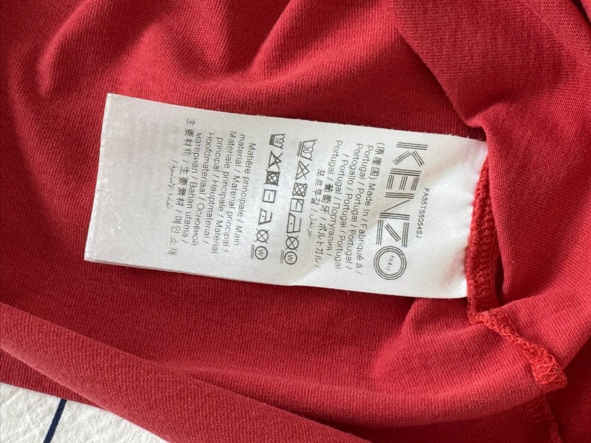 Kenzo Kenzo Striped Crew Neck Shirt Bold Red Size US M / EU 48-50 / 2 - 10 Thumbnail