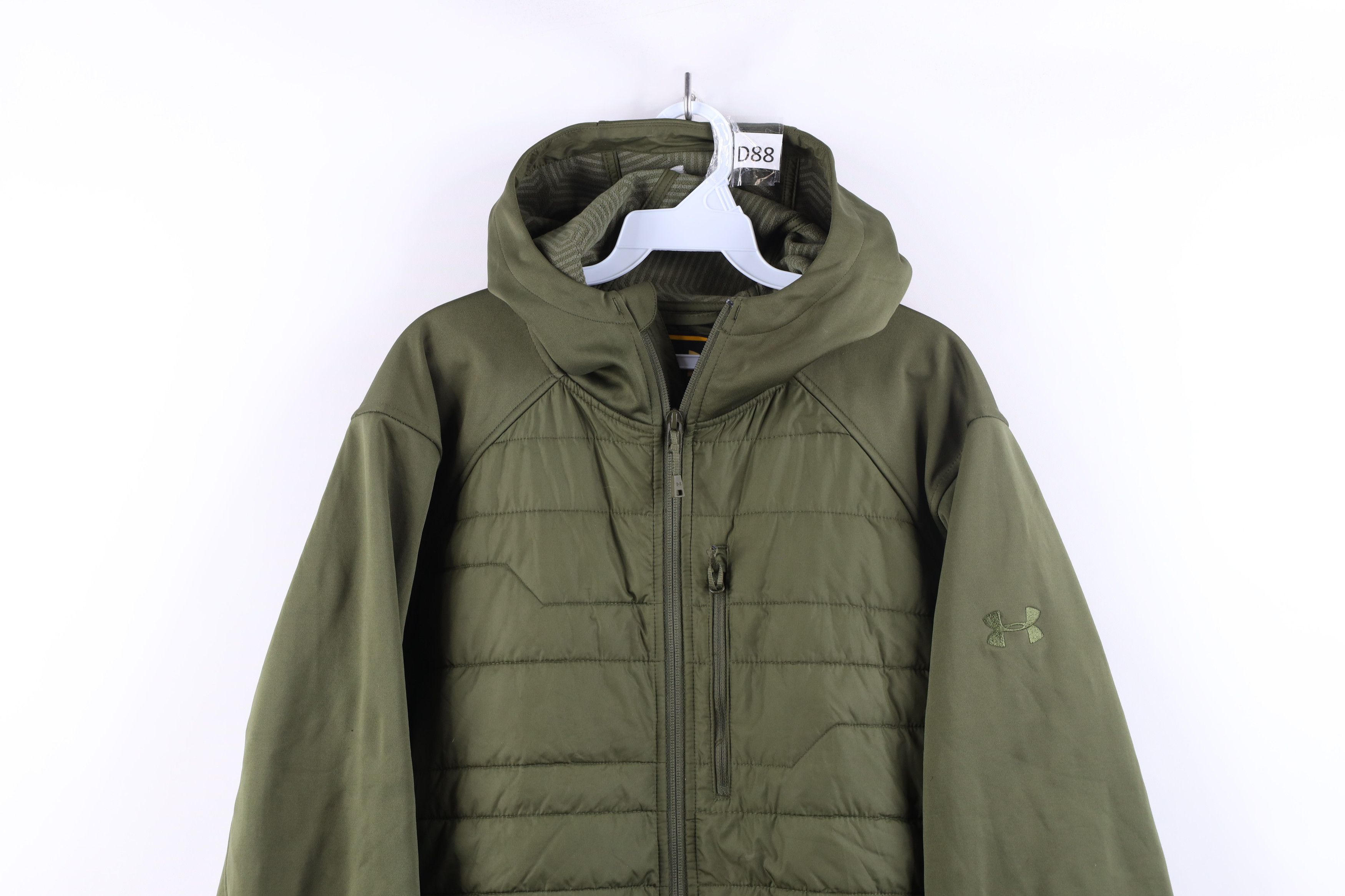 Under Armour × Vintage Under Armour Storm Infrared Cold Gear Hooded Jacket Green Size US L / EU 52-54 / 3 - 2 Thumbnail