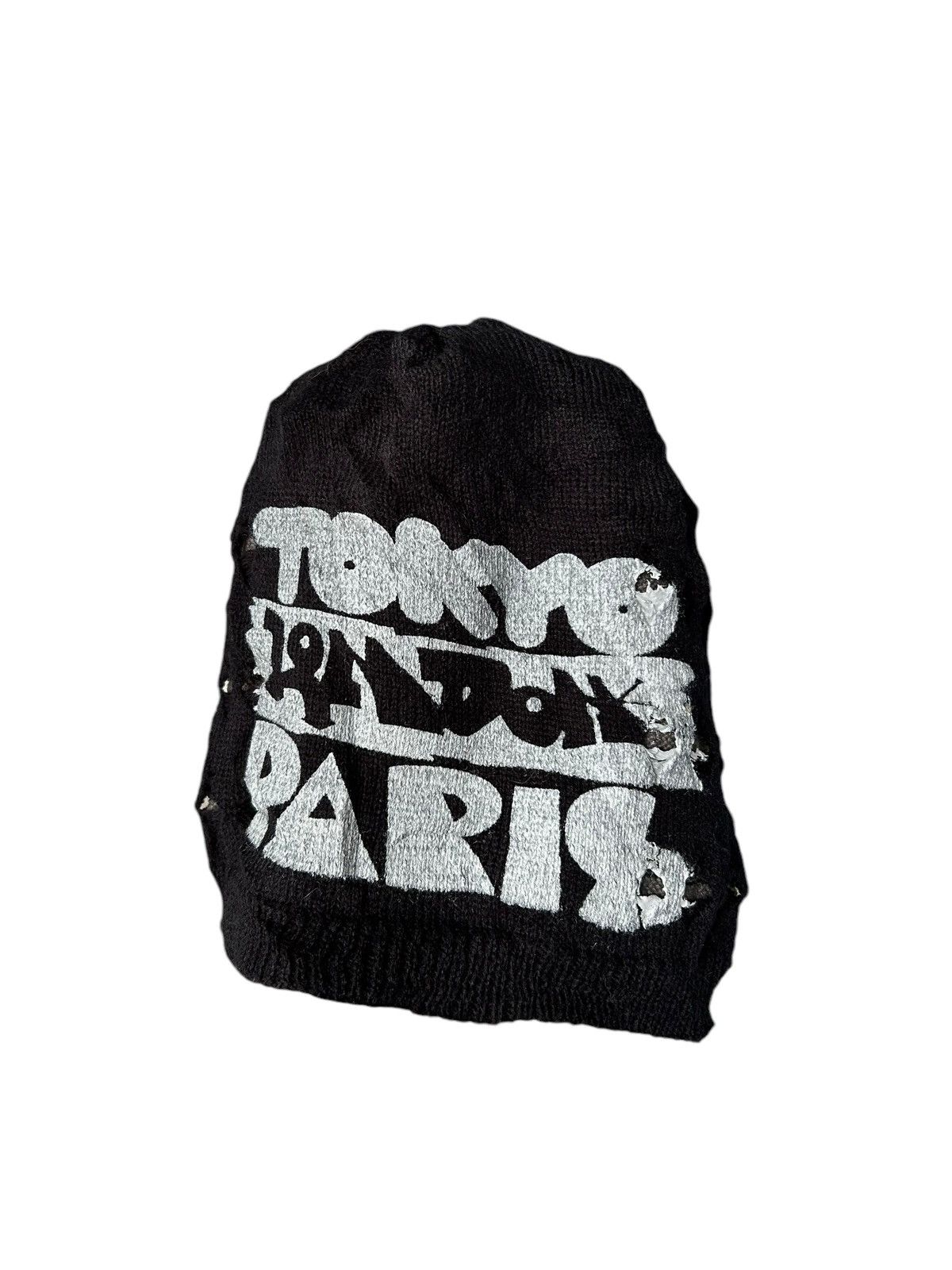 Japanese Brand × Kapital × Vintage Distressed Punk Bondage Style Reversible Beanie Hats☠️☠️ Size ONE SIZE - 9 Thumbnail