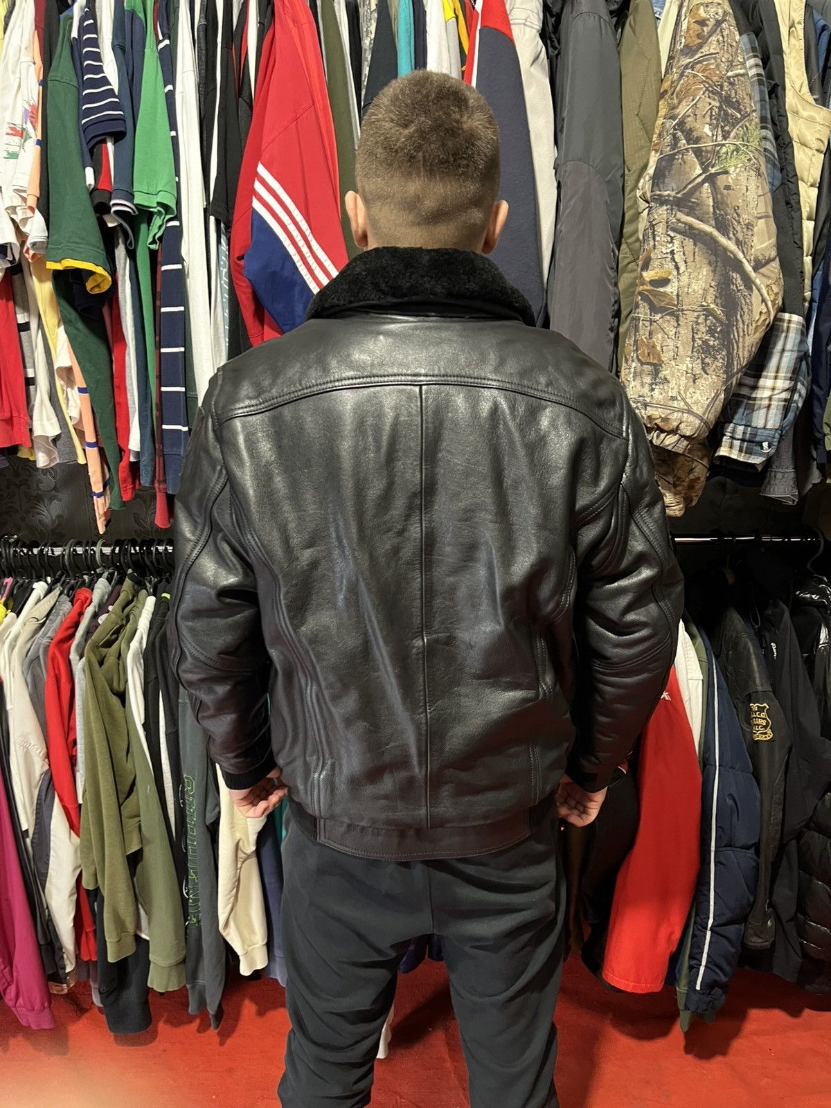 Vintage Vintage Leather Bomber Jacket Top Gan B3 Avirex Y2K Rare Size US M / EU 48-50 / 2 - 4 Thumbnail