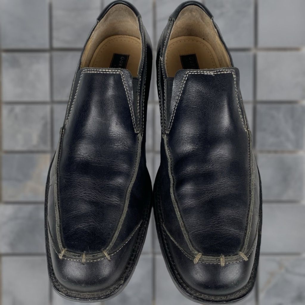 Vintage VINTAGE Mens Gordon Rush Collection Black Leather Loafers Size 10.5 Size US 11 / EU 44 - 1 Thumbnail