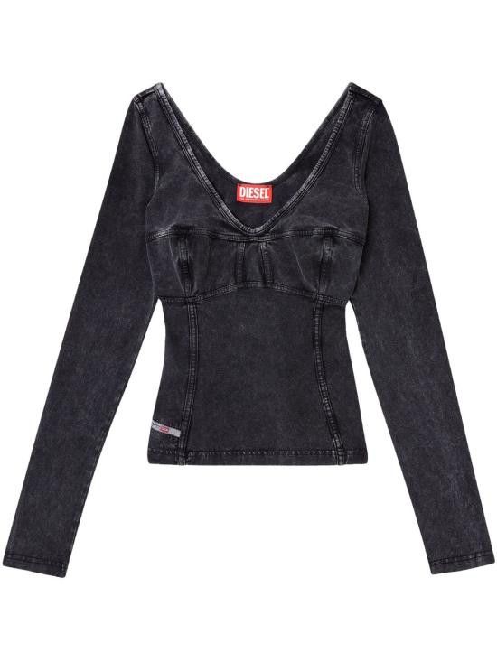 Diesel DIESEL Women Sweater A16595 0NJBJ02A Black Size S / US 4 / IT 40 - 1 Thumbnail
