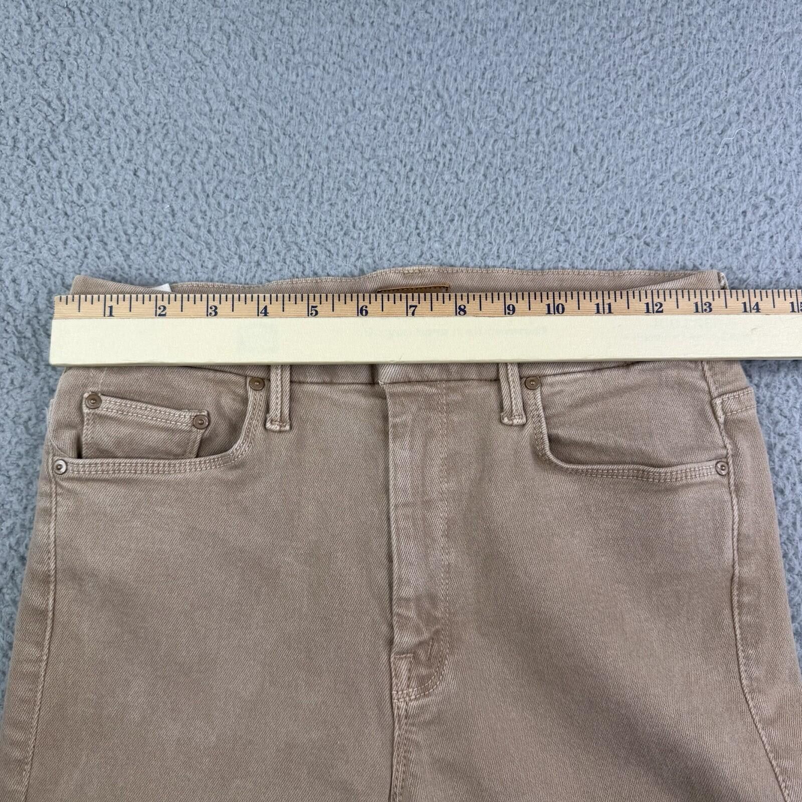 MOTHER MOTHER Ankle Tan Skinny Jeans Women's 28 (fits 27x26) Size 28" / US 6 / IT 42 - 6 Thumbnail