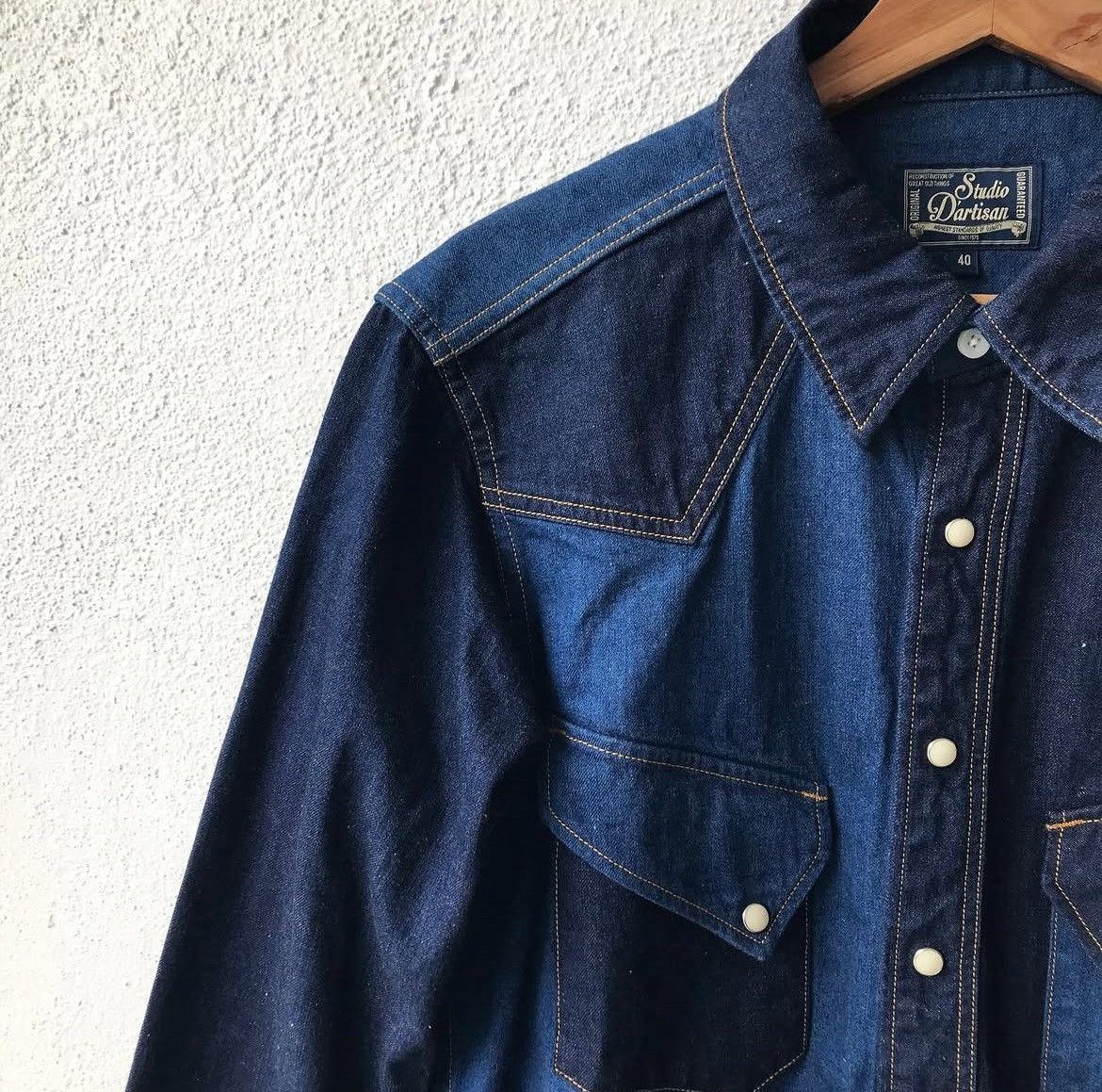 Studio D'Artisan Western Denim Shirt Size US L / EU 52-54 / 3 - 5 Thumbnail