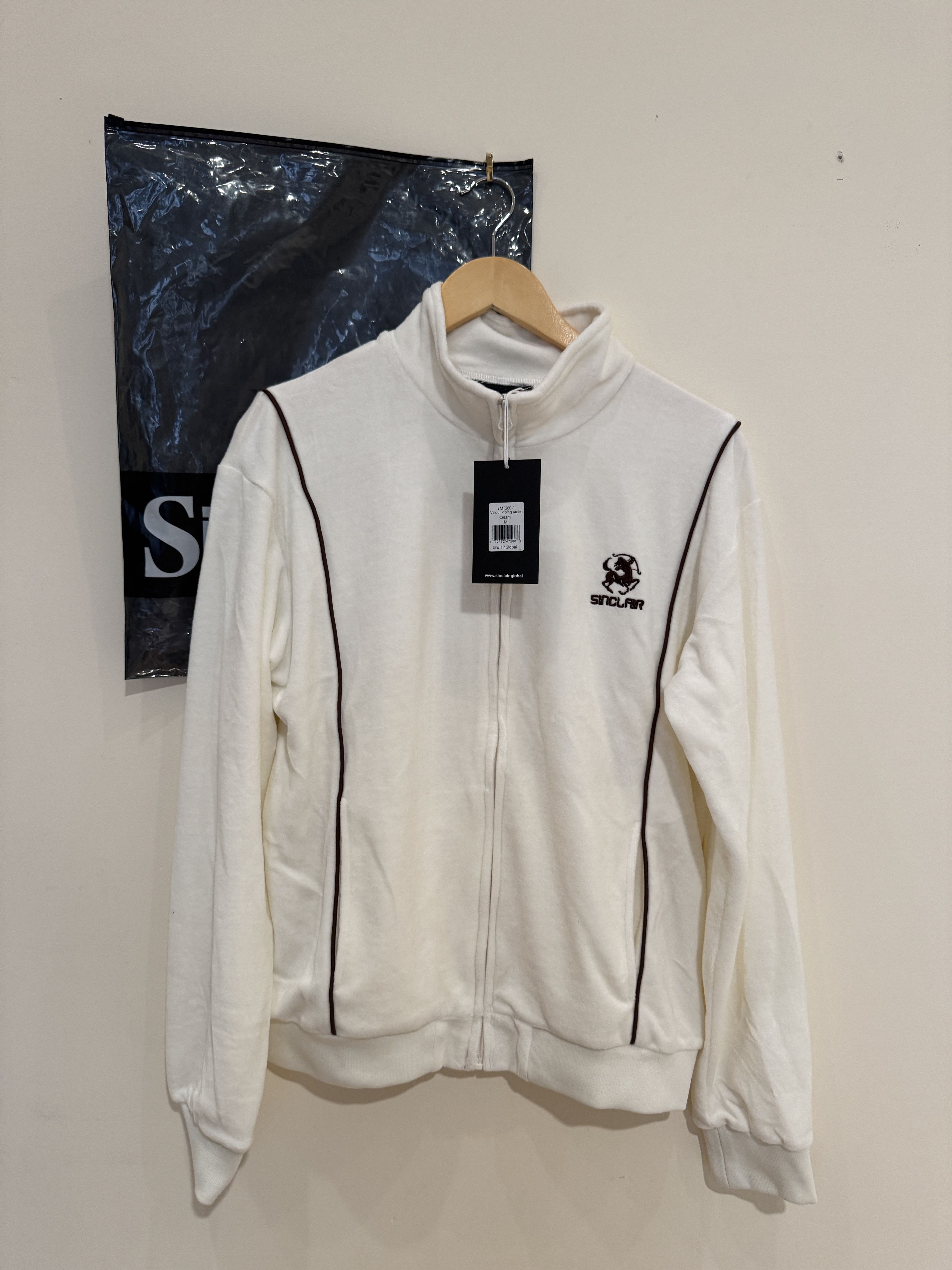 SINCLAIR Men Jacket SMT260 1 VELOUR CREAM White Sinclair Global 