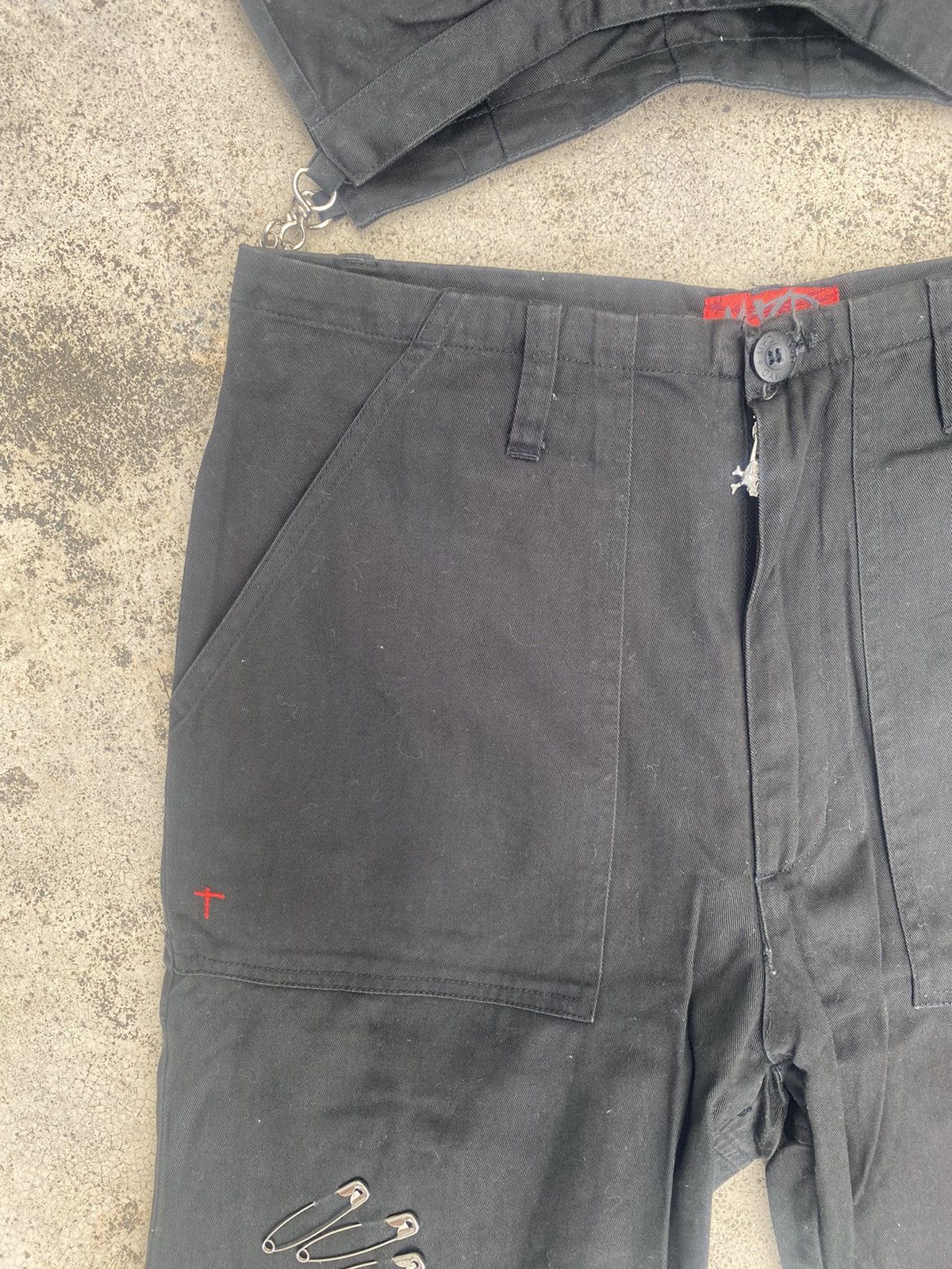 Japanese Brand × Punk and Yo MVD Gothic Punk Seditionaries Bondage Zipper Denim Pants Size US 29 - 4 Thumbnail