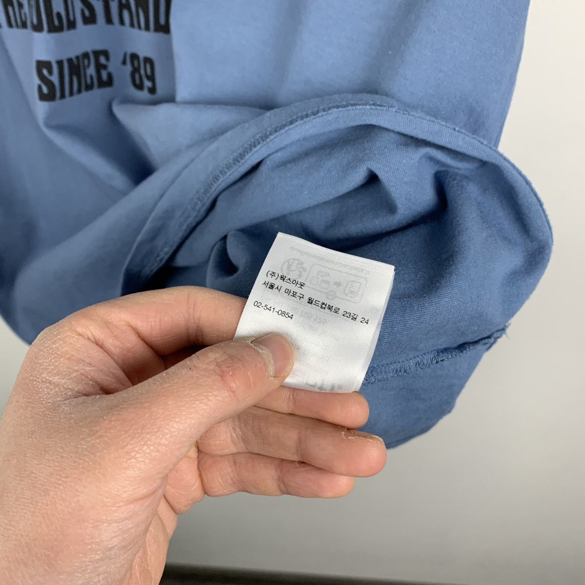Carhartt Men’s Carhartt WIP Big Logo T-Shirt Size L Baby Blue y2k Size US L / EU 52-54 / 3 - 10 Thumbnail