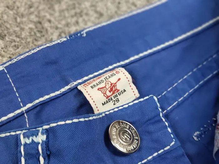 True Religion True Religion Geno Denim Slim Jeans Made in USA Y2K Style Size 28" / US 6 / IT 42 - 7 Thumbnail