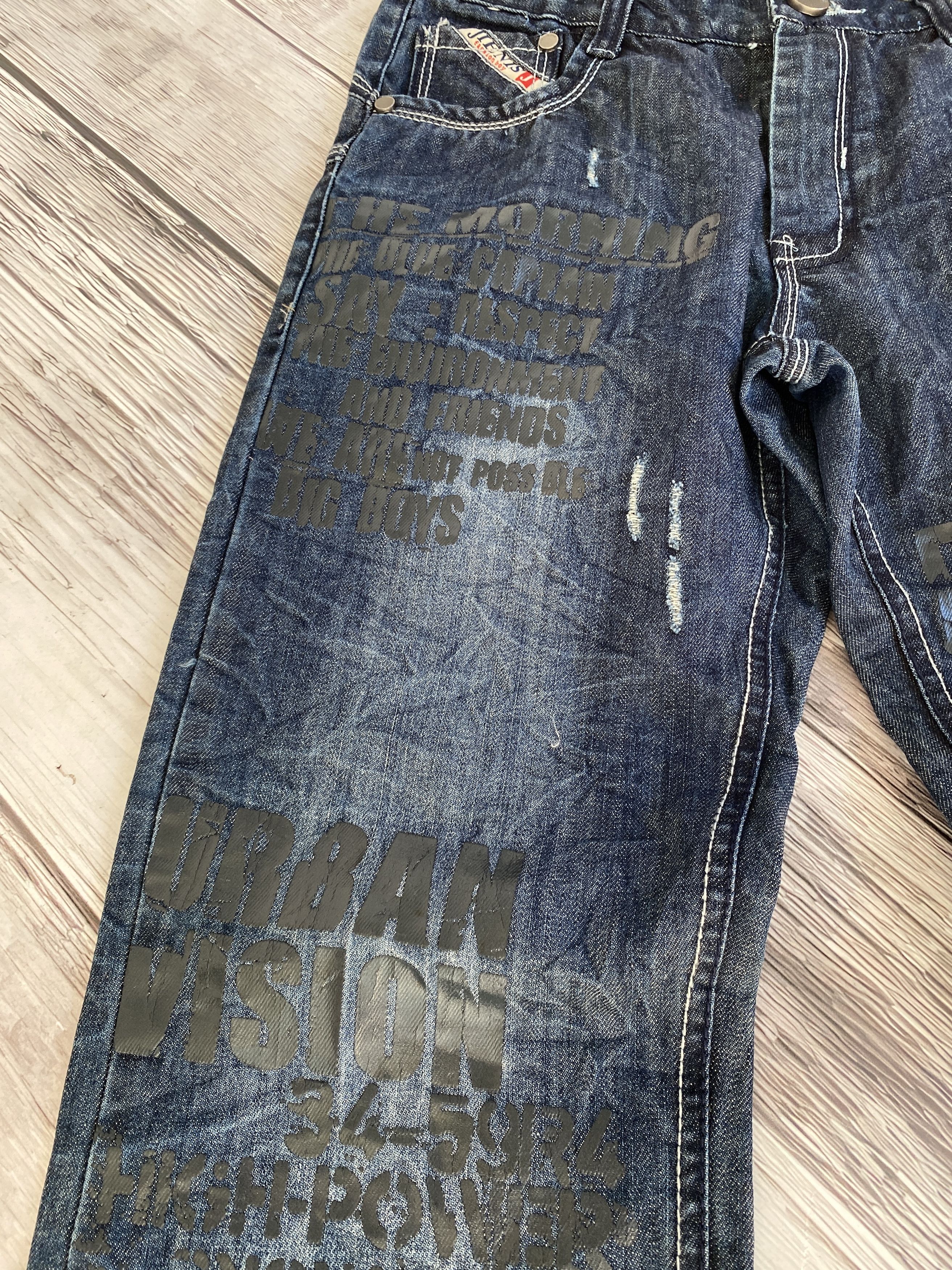 If Six Was Nine × Japanese Brand × Vintage Vintage Rick Owens Junya Watanabe Style Washed Jeans Size US 32 / EU 48 - 4 Thumbnail
