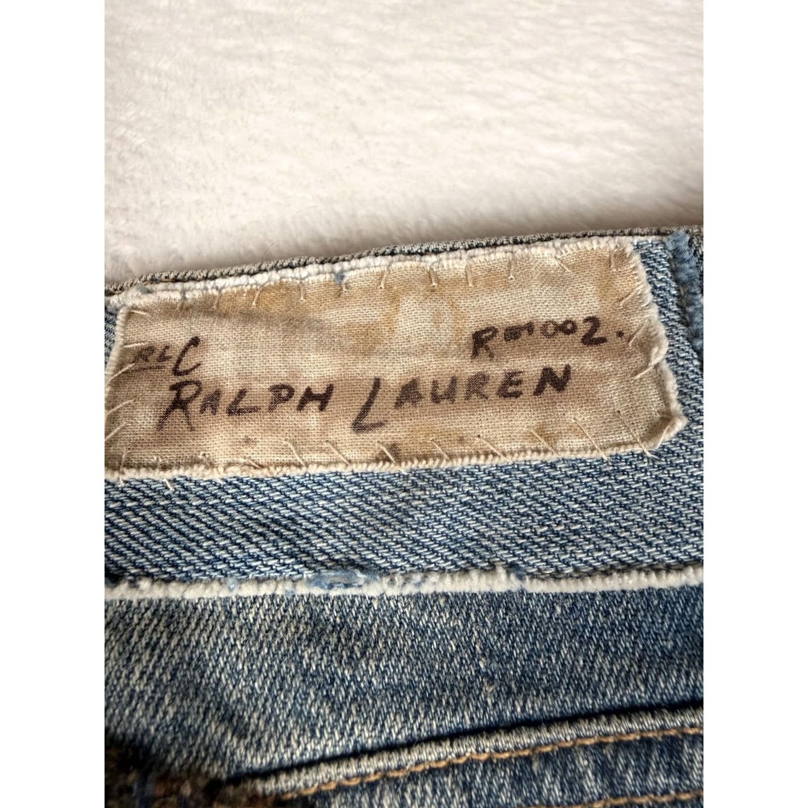Ralph Lauren Ralph Lauren Jeans 29x32 Blue Patchwork Distressed Plaid Straight R01002 Men Jeans Slim Fit Regular 29x32 Vintage No Size US 29 - 7 Thumbnail
