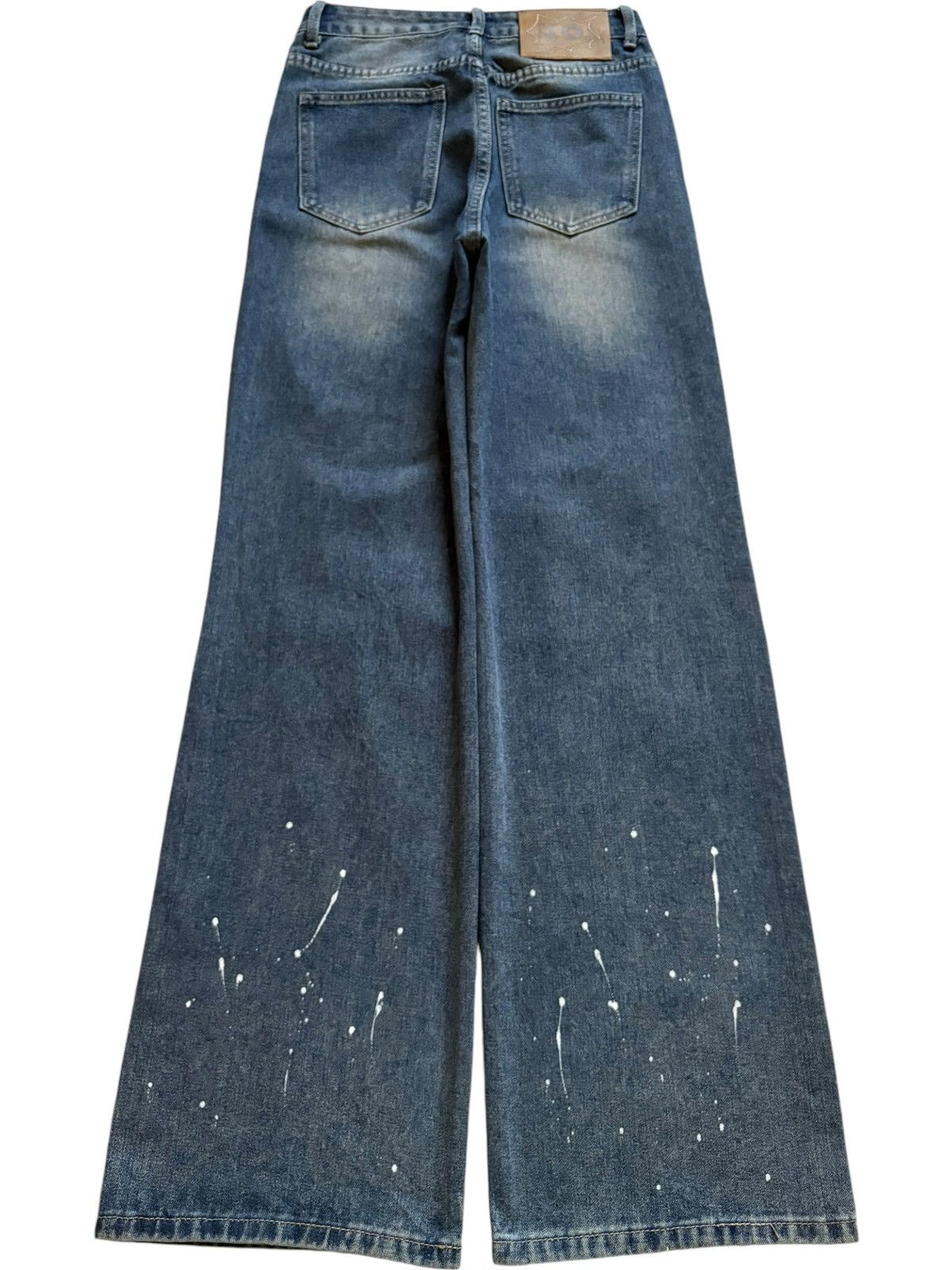 Japanese Brand Vintage Japanese Brand Painted Splattered Ripped Baggy Jeans Size 26" / US 2 / IT 38 - 2 Thumbnail