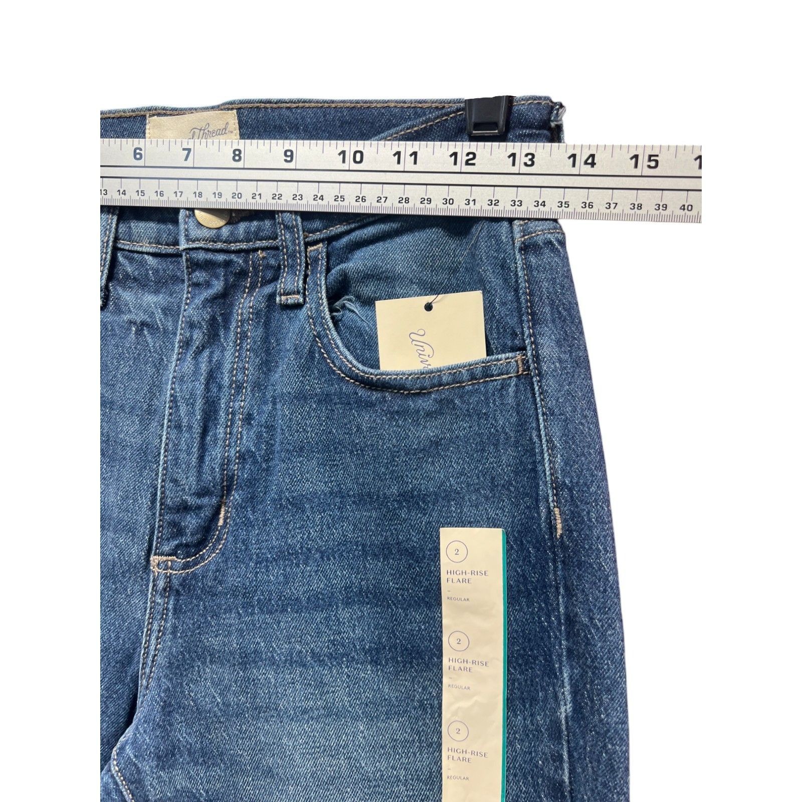 Other Universal Thread - Women's High Rise Flare - Fitted Hip And Size 26" / US 2 / IT 38 - 3 Thumbnail