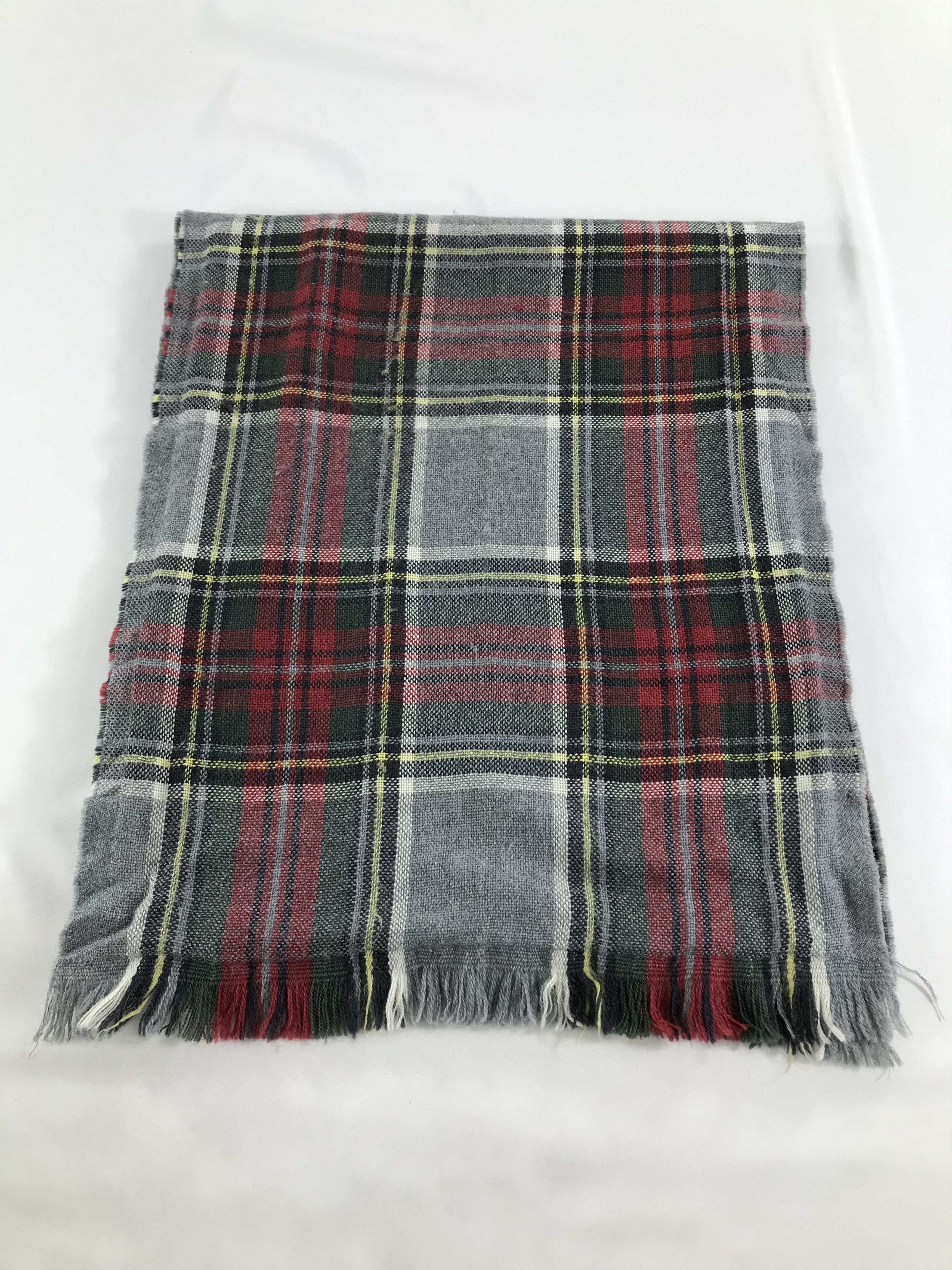 Mario Matteo Mario Matteo Tartan Wool Scarf Muffler V154 Size ONE SIZE - 2 Thumbnail