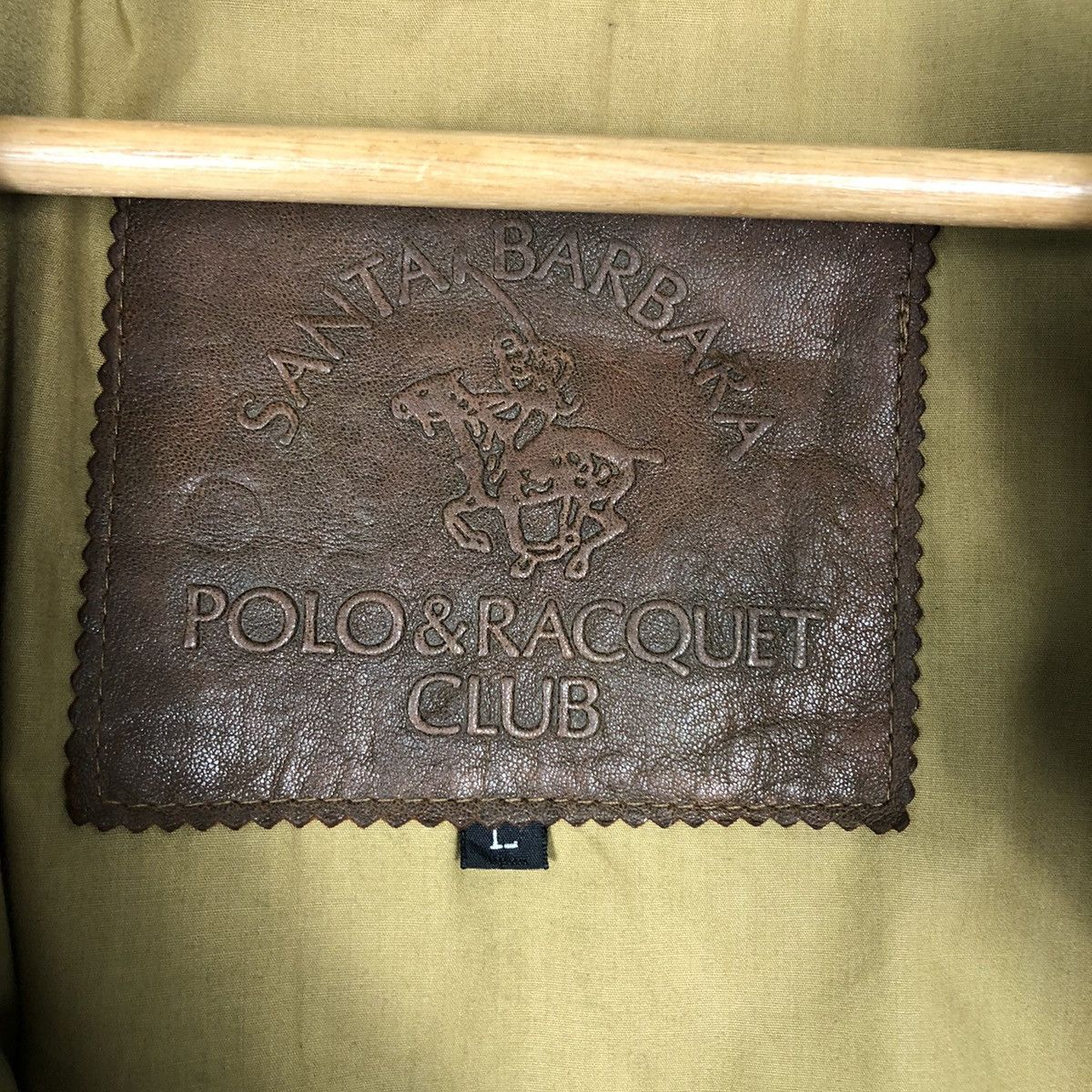 Genuine Leather 🔥80’s Vintage Bomber Leather Jacket Santa Barbara Polo Club Size US L / EU 52-54 / 3 - 17 Thumbnail