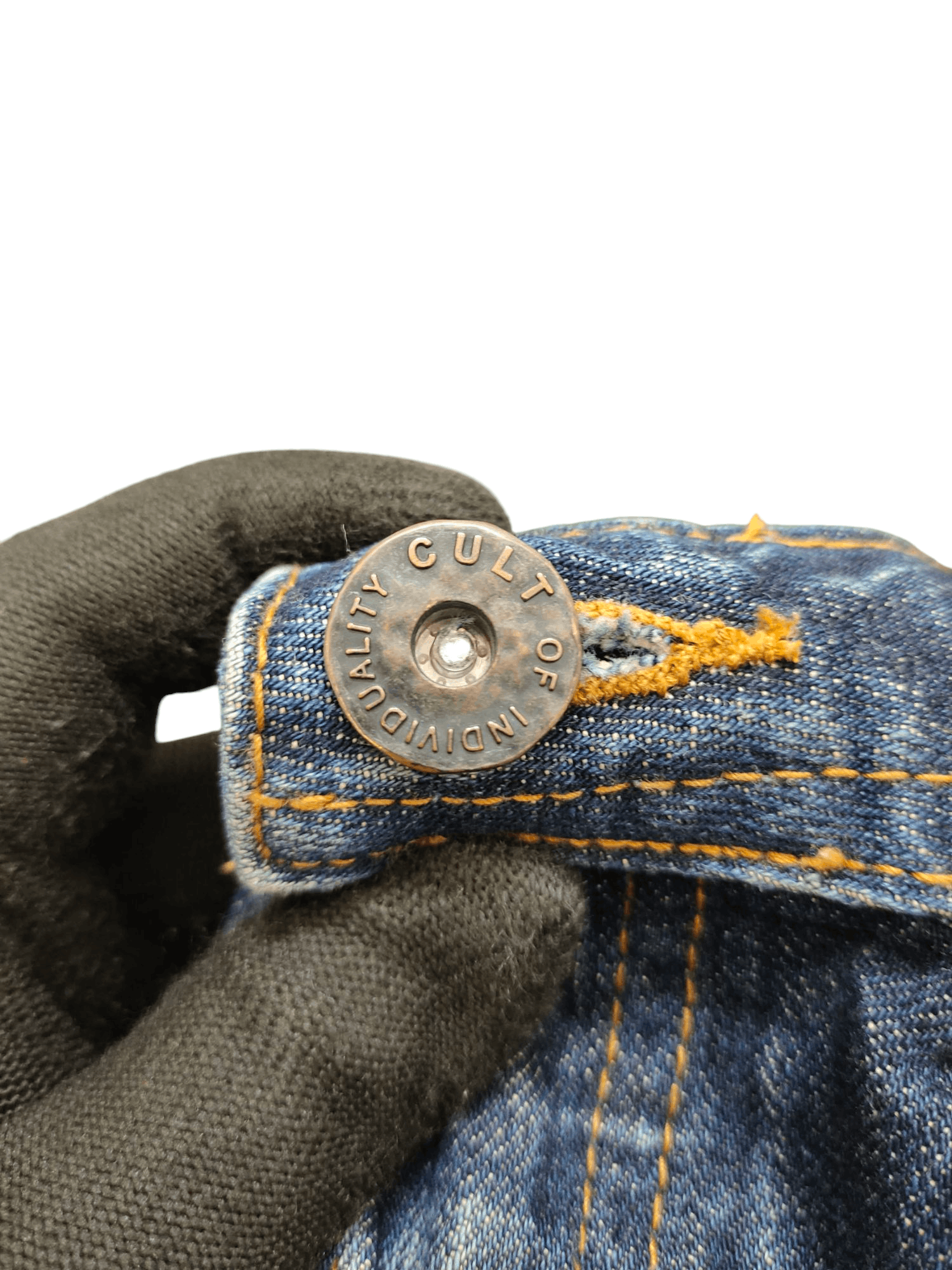 Kapital Cult Of Individuality Distress Clawmark Selvedge Jeans Size US 31 - 12 Thumbnail
