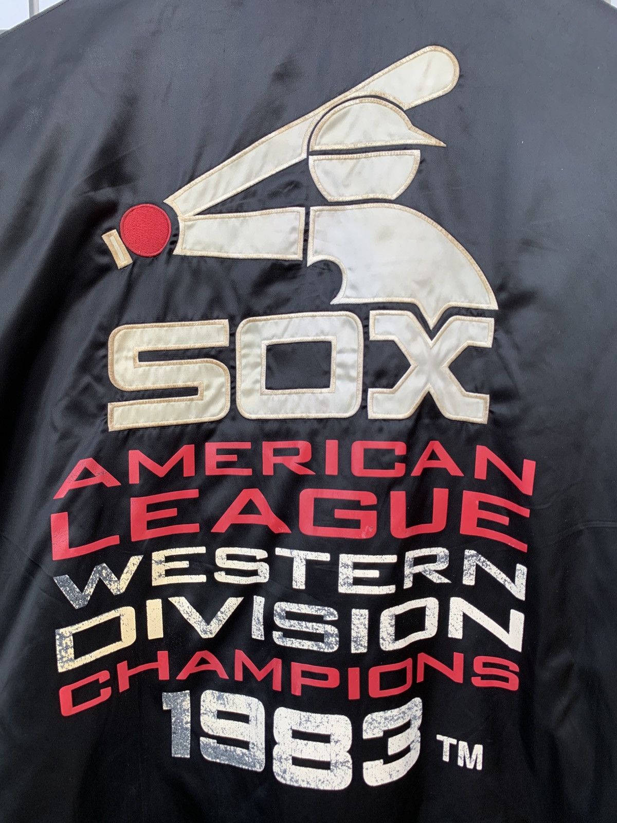 Majestic Vintage MLB SOX Varsity Bomber Jacket Size US XL / EU 56 / 4 - 15 Thumbnail