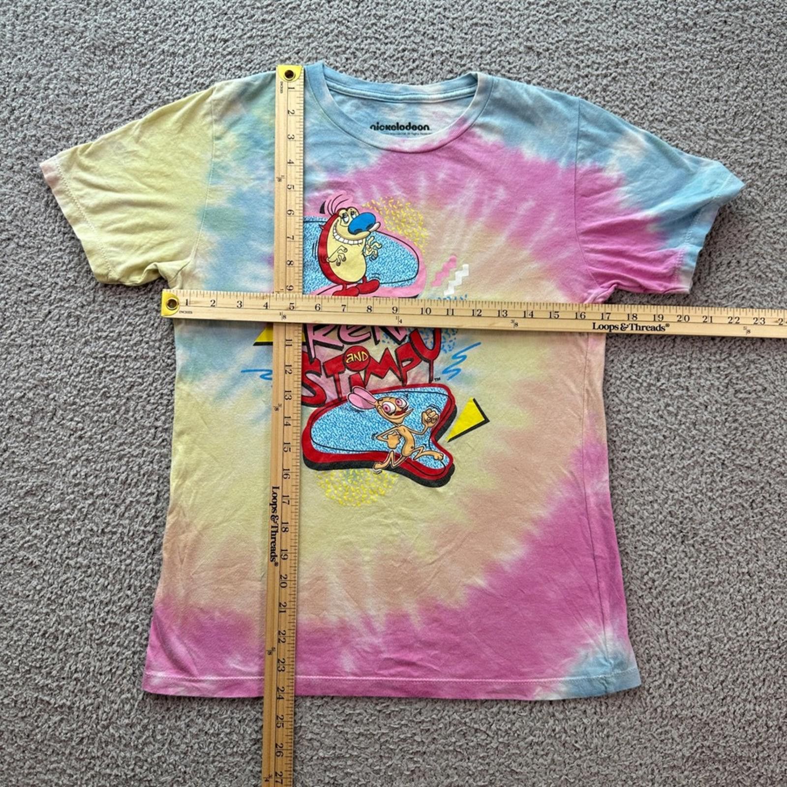 Nickelodeon Nickelodeon Ren & Stimpy Tie Dye T Shirt Women L Cartoon Size L / US 10 / IT 46 - 2 Thumbnail