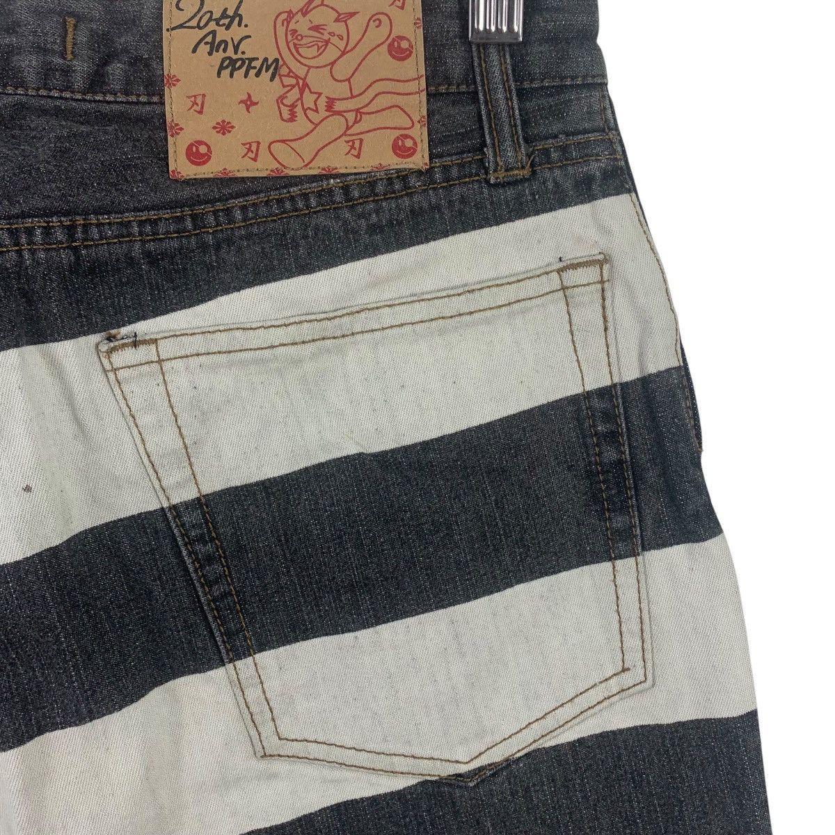Japanese Brand PPFM prisoner stripe pants Size 28" / US 6 / IT 42 - 18 Thumbnail