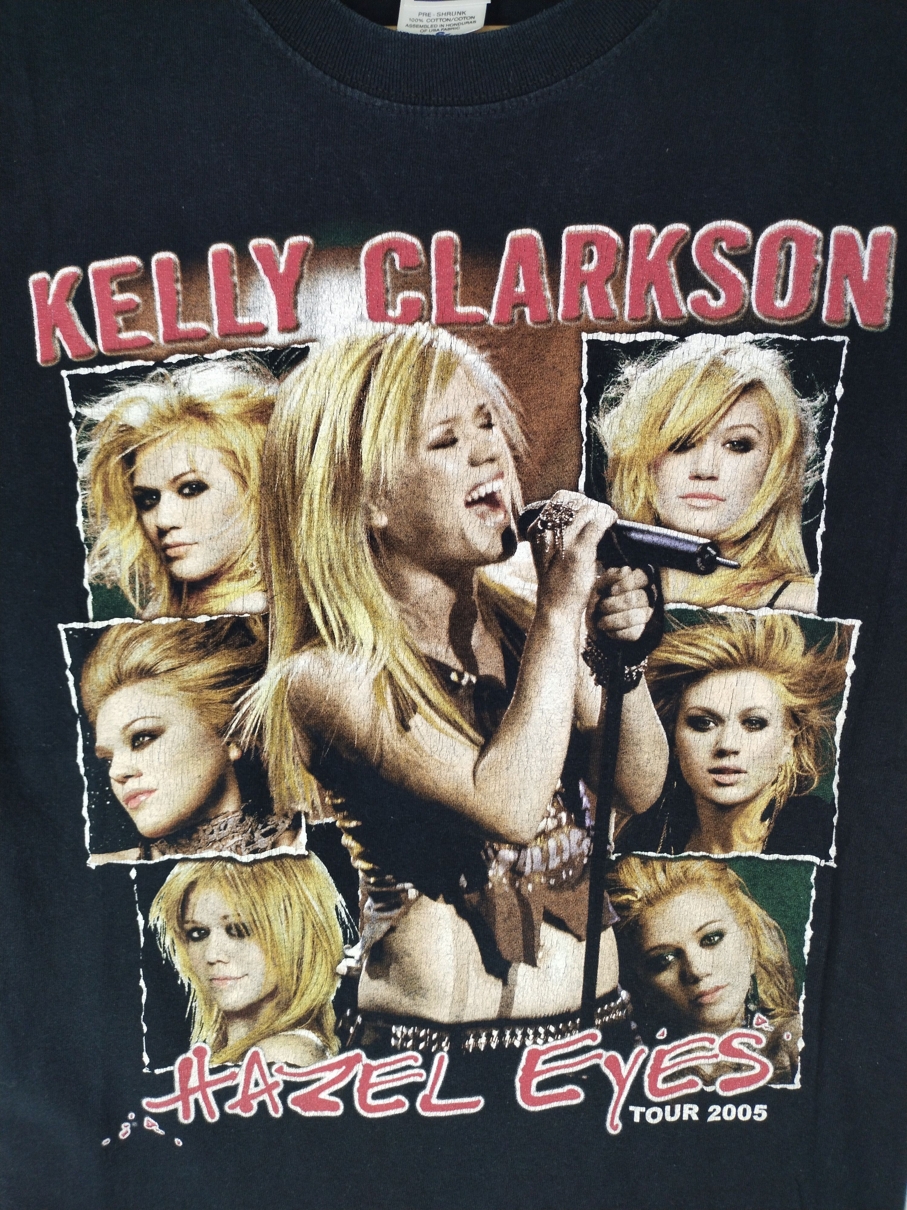 Rap Tees 05's Tour Vintage Hazel Eyes Kelly Clarkson Shirt Tee Size US S / EU 44-46 / 1 - 2 Thumbnail