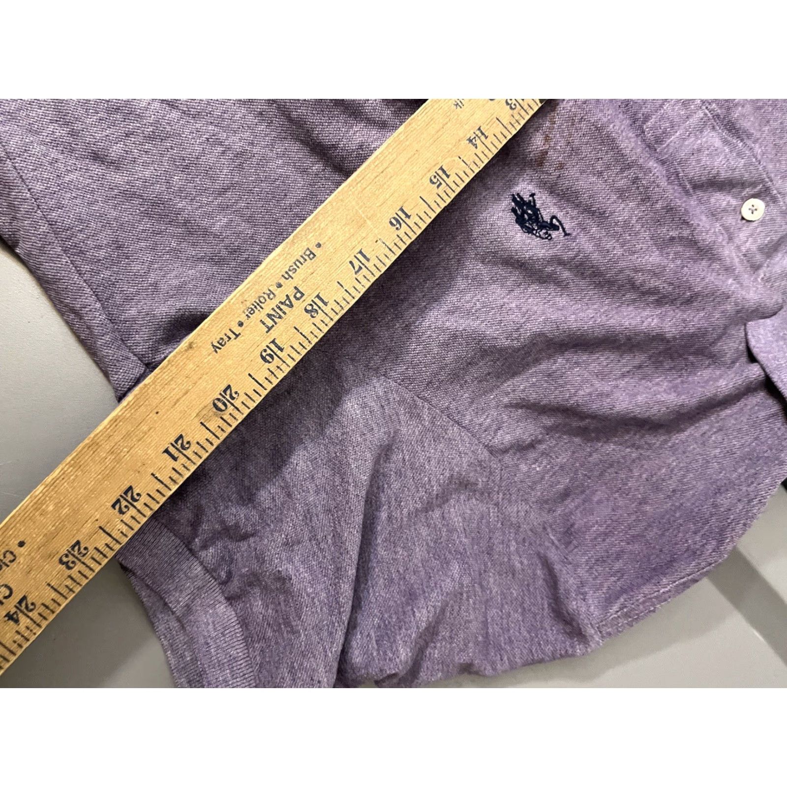 Vintage US Polo Assn. Purple W/ logo Short Sleeve Collared Shirt Size Large Size US L / EU 52-54 / 3 - 6 Thumbnail