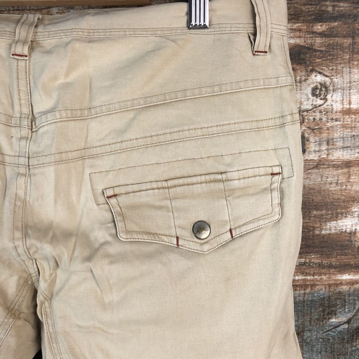 Schlussel DL Schlussel Brown Cargo Multipocket Pants #C215 Size US 31 - 17 Thumbnail