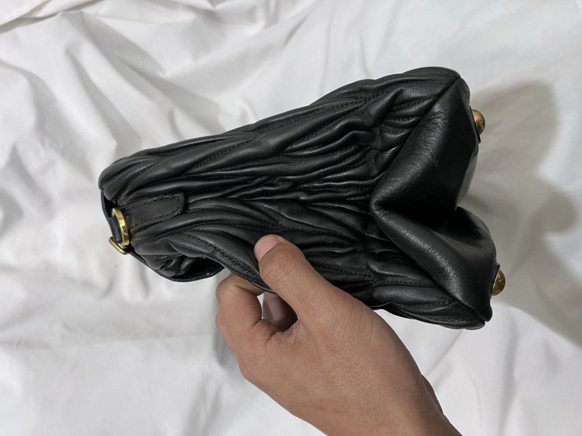 Miu Miu Miu Miu black matelassé Leather Push lockToo handle bag Size ONE SIZE - 8 Thumbnail