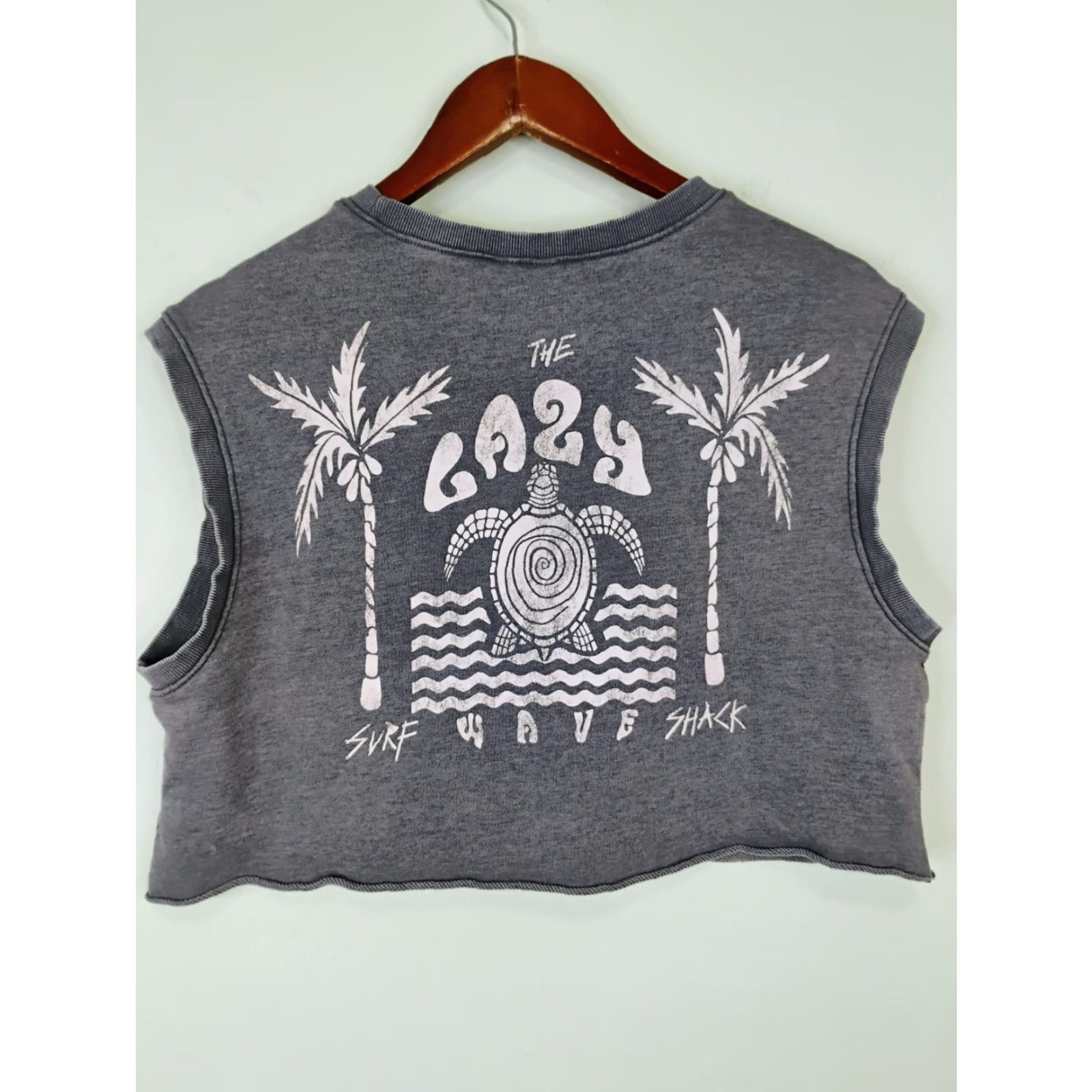 H&M H&M Sweatshirt Shirt Womens Sleeveless Cropped Size S Gray Pullover Casual Vintage No Size S / US 4 / IT 40 - 2 Thumbnail