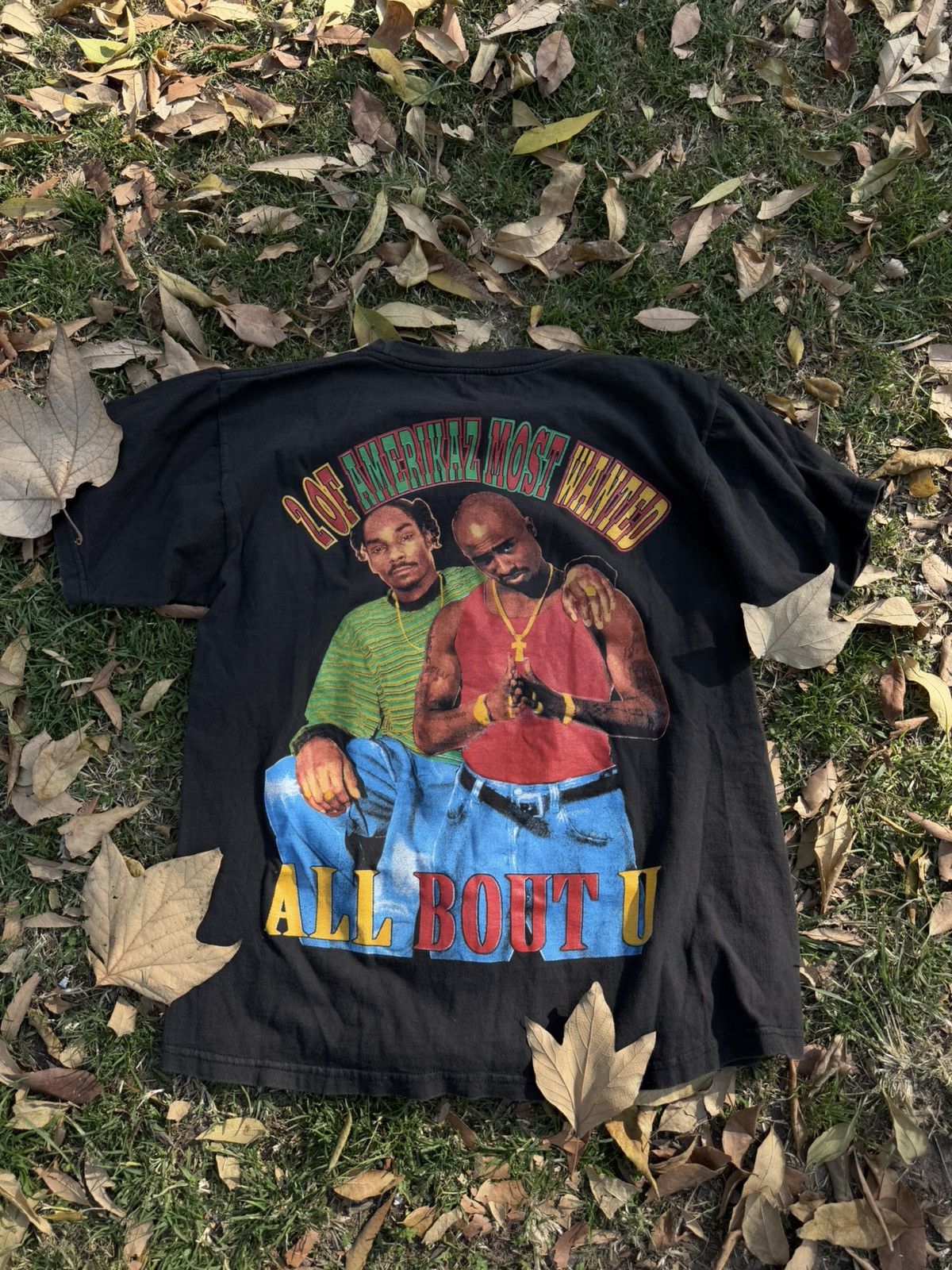 Vintage 2Pac & Snoop Doggy Dig mid 90s Rap Tee Size US L / EU 52-54 / 3 - 2 Thumbnail