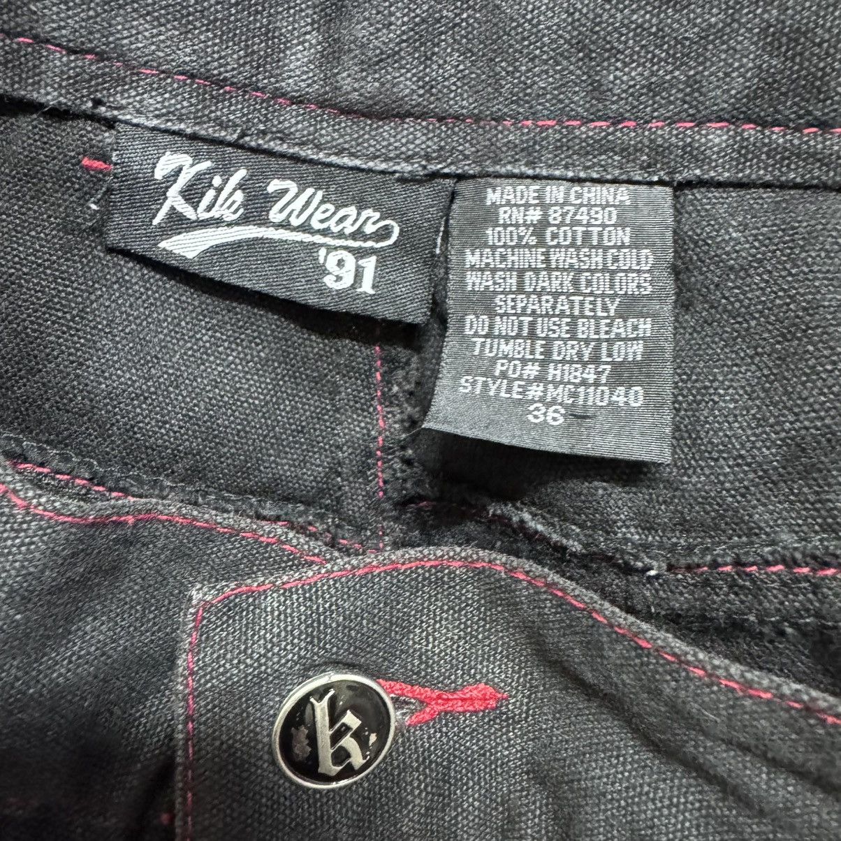 JNCO Vintage Kikwear Denim Wide Leg Baggy Jeans Size US 36 / EU 52 - 14 Thumbnail