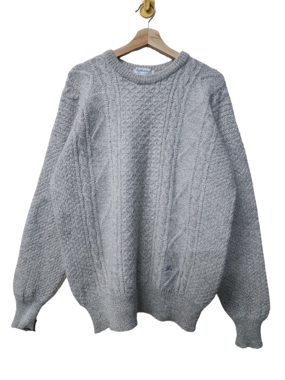 Aran Isles Knitwear Wool Knit Burberrys Size XL / US 12-14 / IT 48-50 - 1 Thumbnail