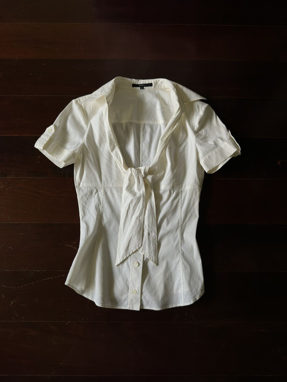 Gucci Gucci Fall 2005 Corset-Tie Sculpt Shirt Size M / US 6-8 / IT 42-44 - 1 Thumbnail