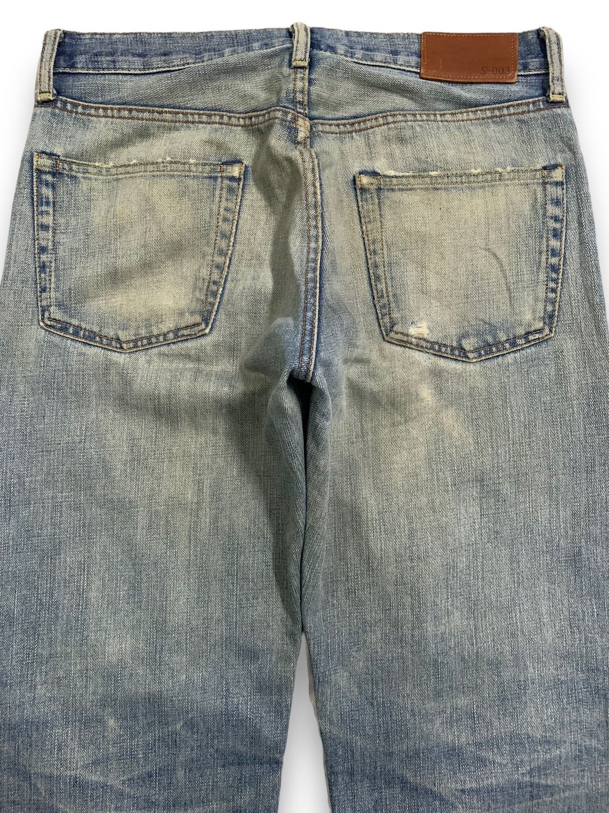 Jun Takahashi Vintage Uniqlo S003 Baggy Dirt Mud Washed Distressed Jeans Size US 32 / EU 48 - 11 Thumbnail